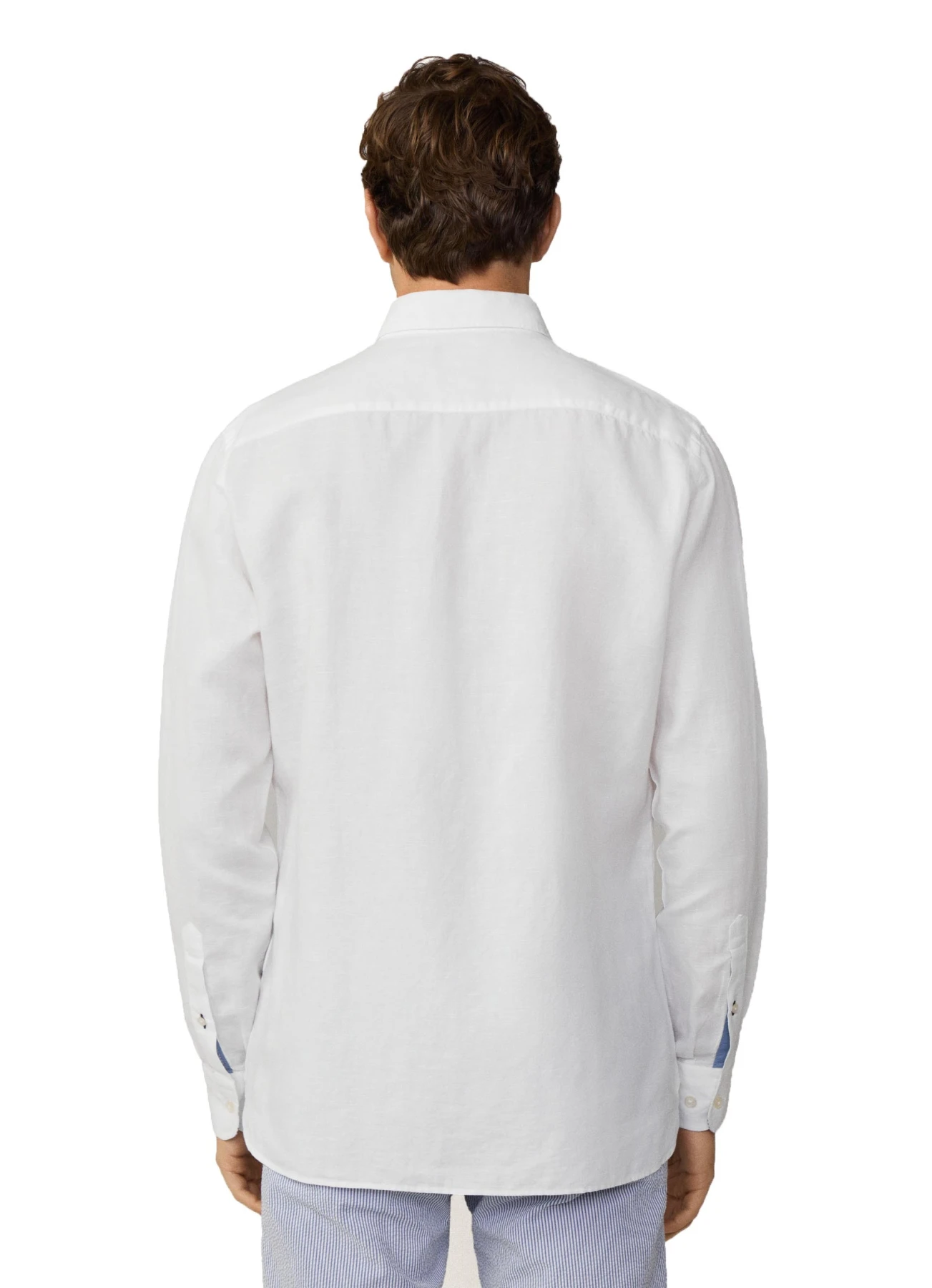Classic Fit Cotton-Linen Selvedge Shirt Gallery