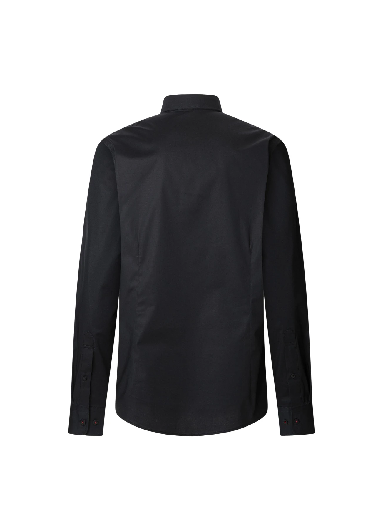 Button-Up Shirt with Red Shoulder Detail Gallery
