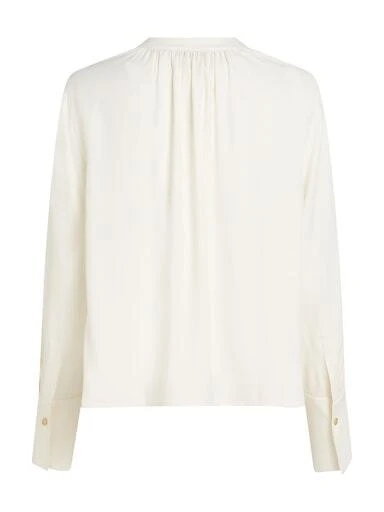 Soft Viscose V-Neck Long Sleeve Blouse Gallery