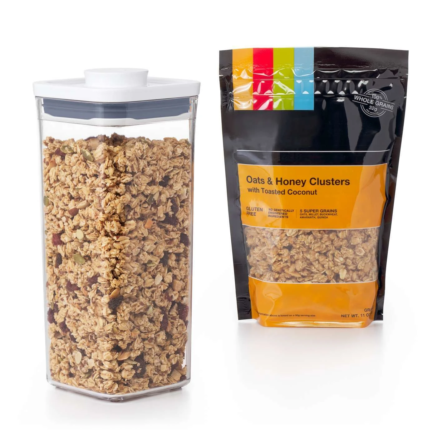 POP CONTAINER 2.0 SMALL SQUARE MEDIUM 1.7 QT Gallery