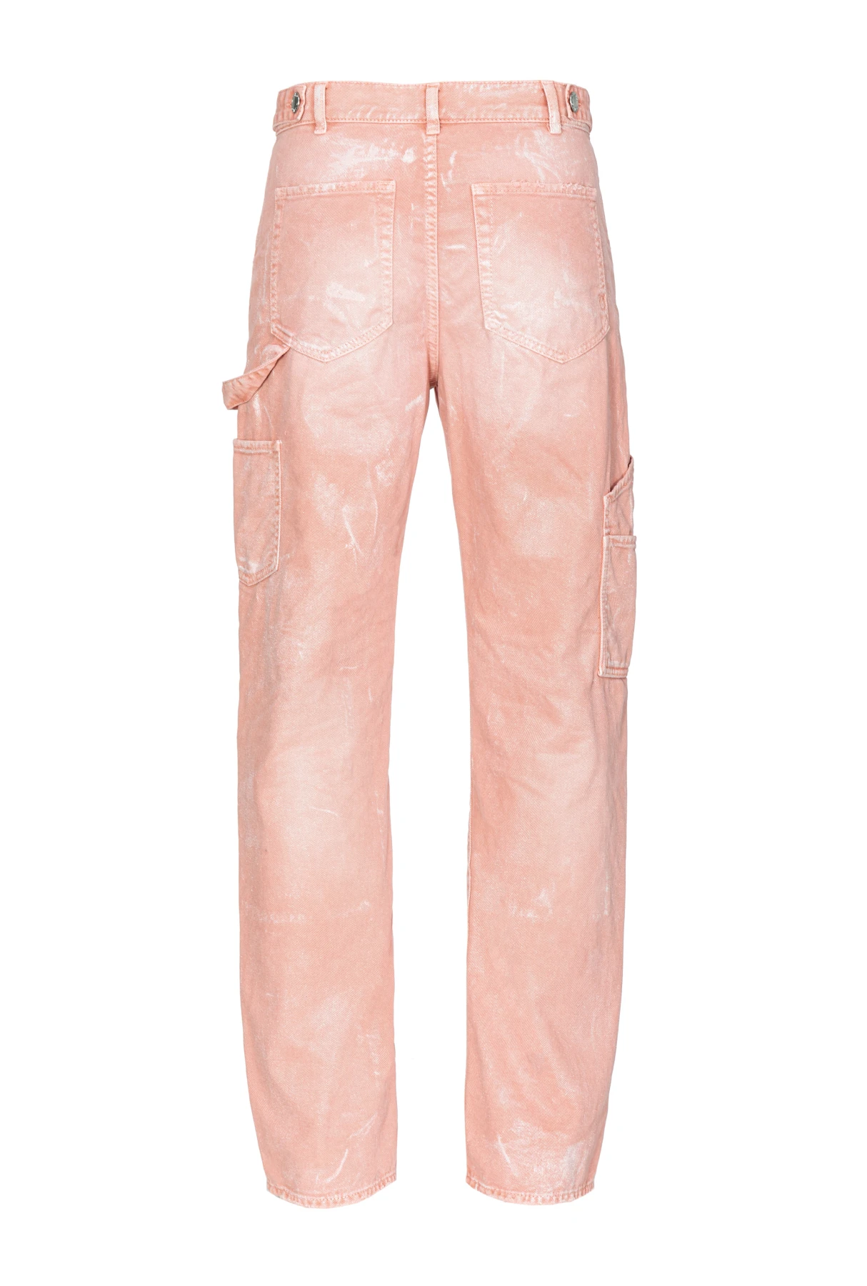 Worn-effect cotton bull workwear jeans Gallery