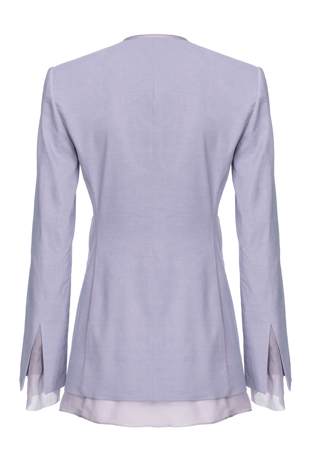 linen and silk organza blazer Gallery