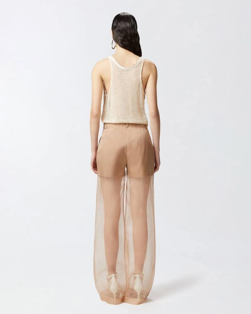 Sequinned mesh vest top Gallery