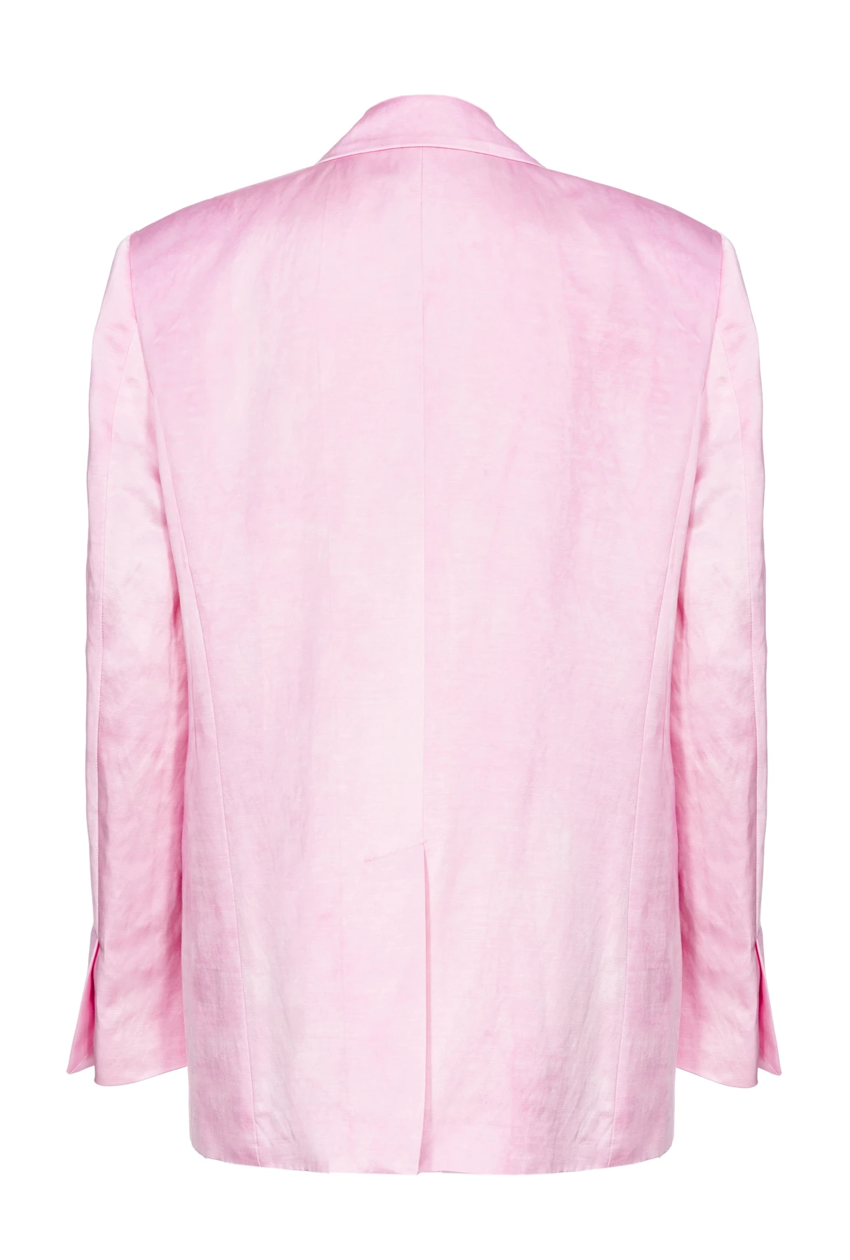 Single-breasted slub satin blazer Gallery