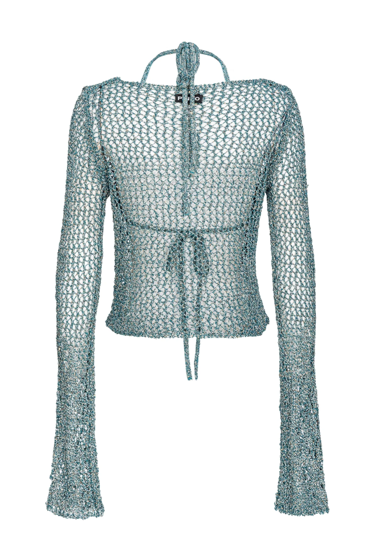 
Long Skeeves Mesh sweater with bikini Gallery