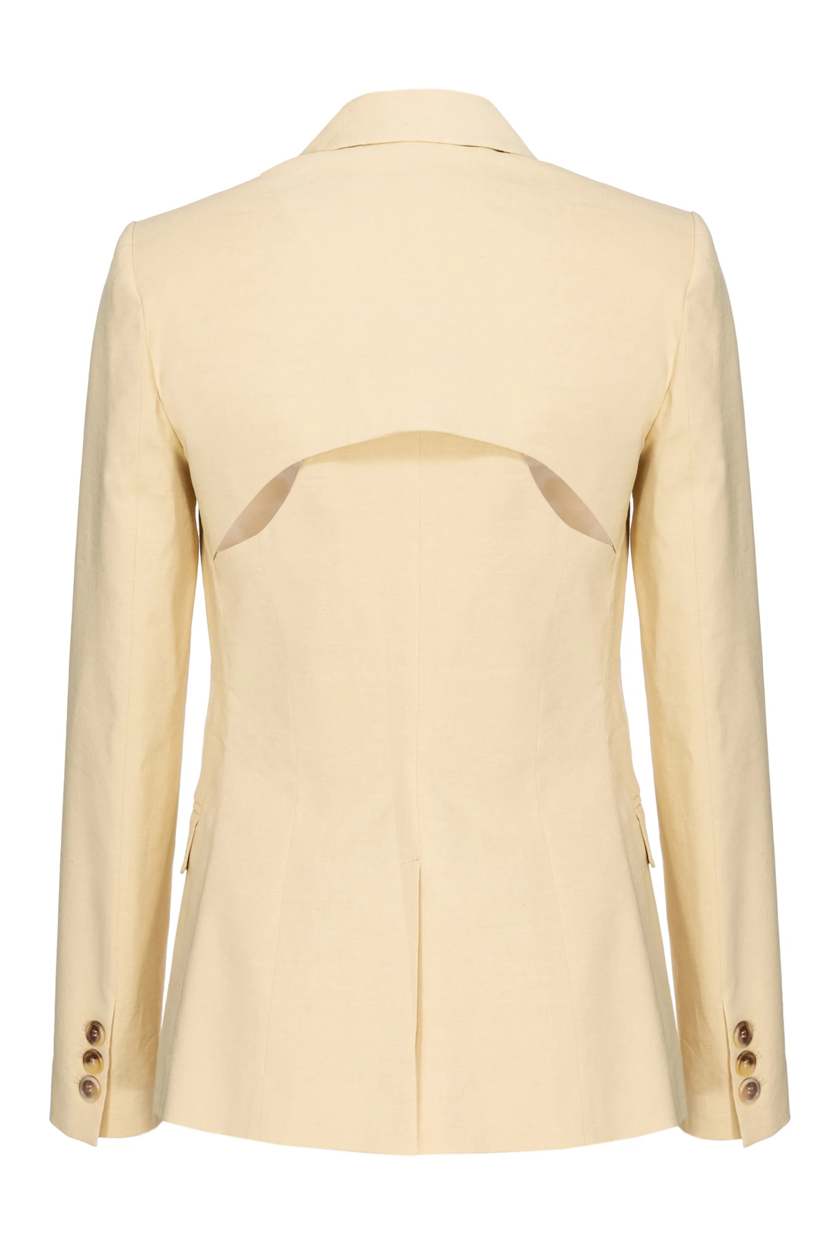
Linen blazer with back openings Gallery