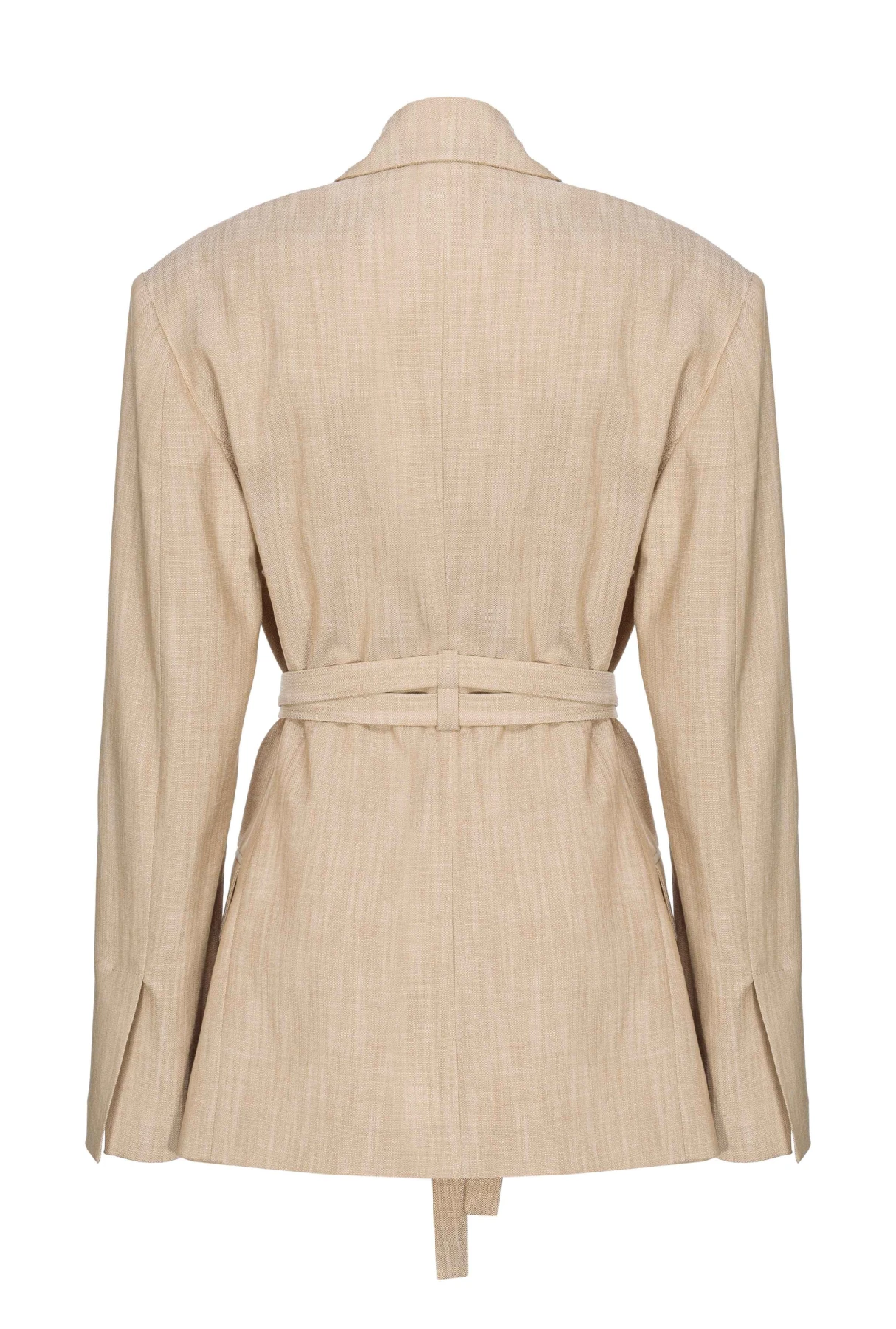 Oversized canvas blazer with texture Gallery