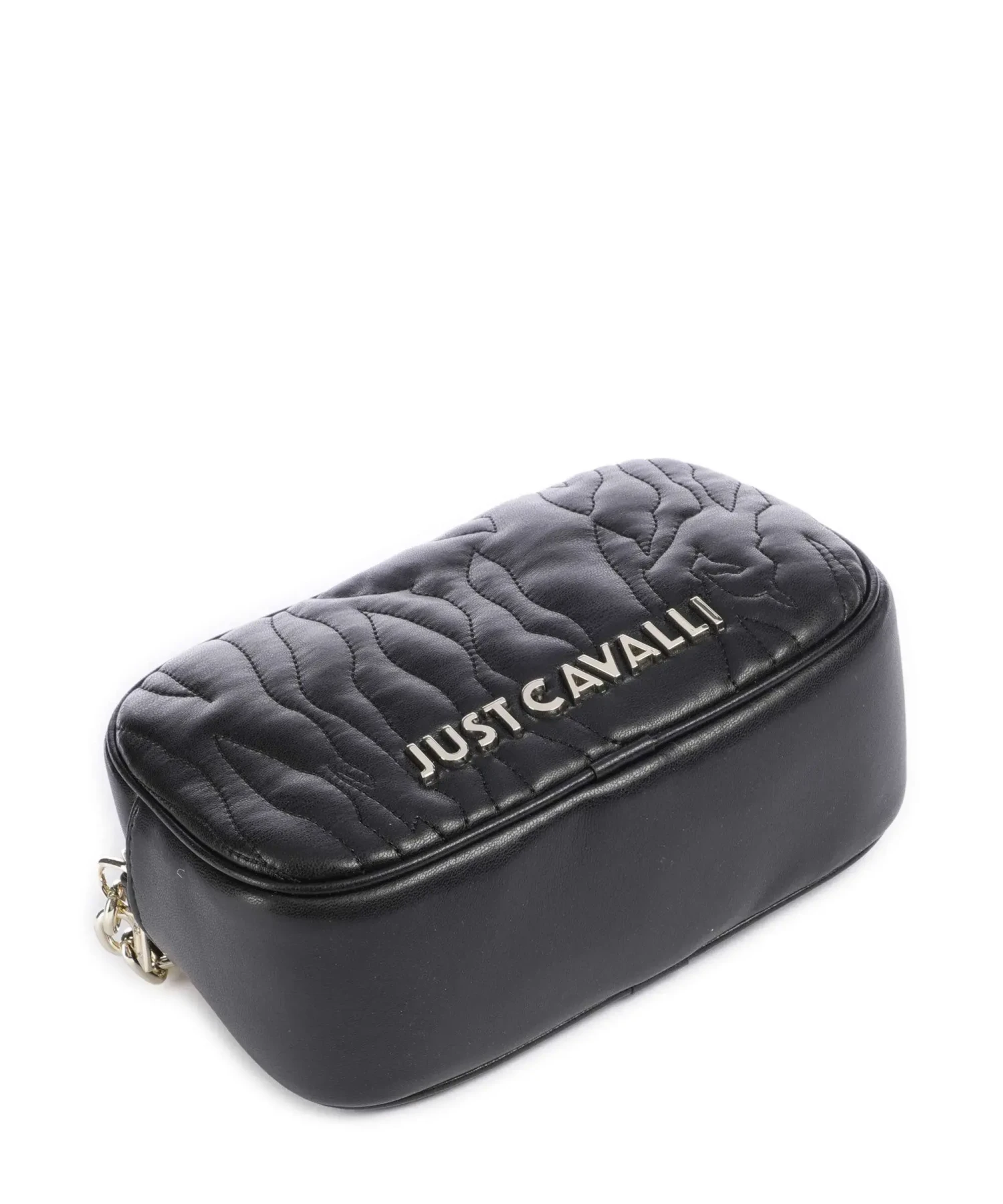 Quilted Leather Crossbody Bag with Chain Strap Gallery