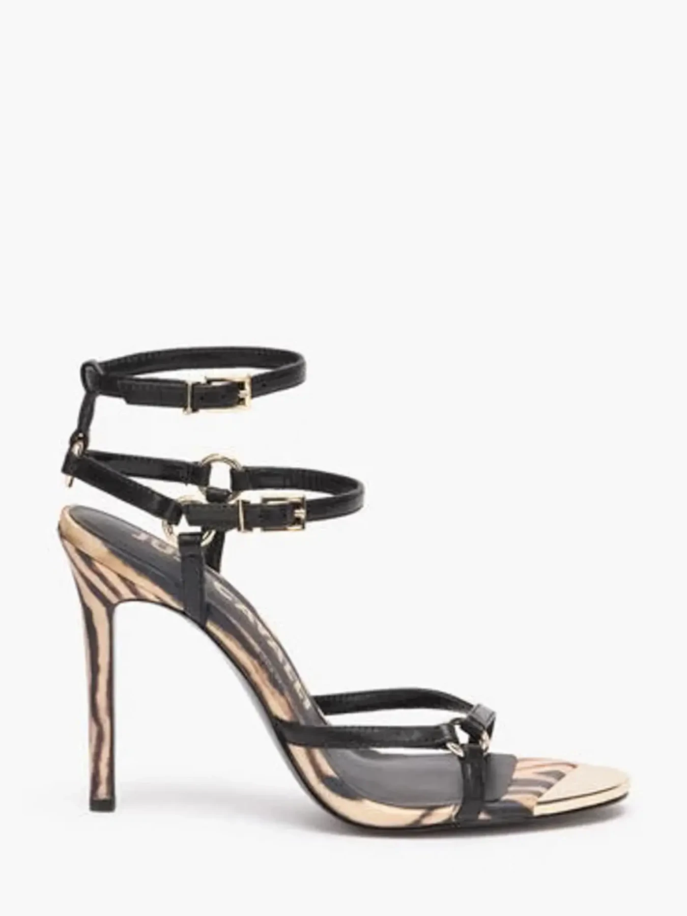 Tiger Print Strappy Heels Gallery