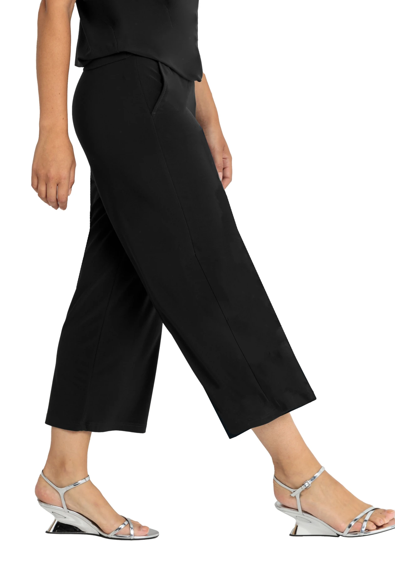 Straight cropped fit Wide Legs Culottes  Gallery