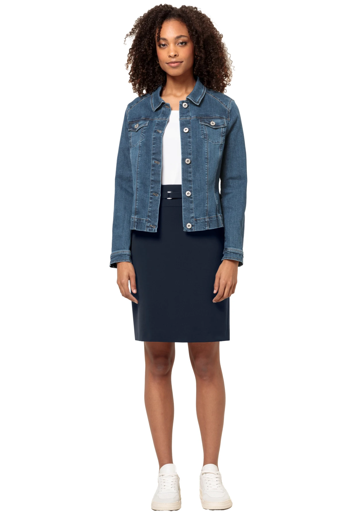  denim jacket with collar Gallery