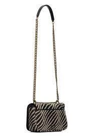 Zebra Print Crossbody Bag with Logo Gallery