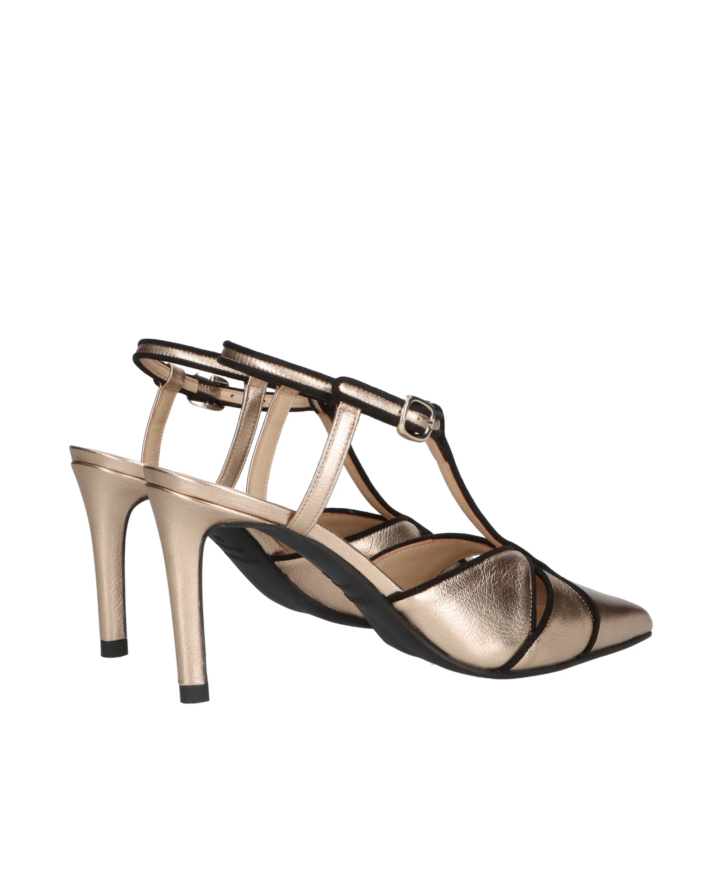 Pointed Toe T-Strap Heels Gallery