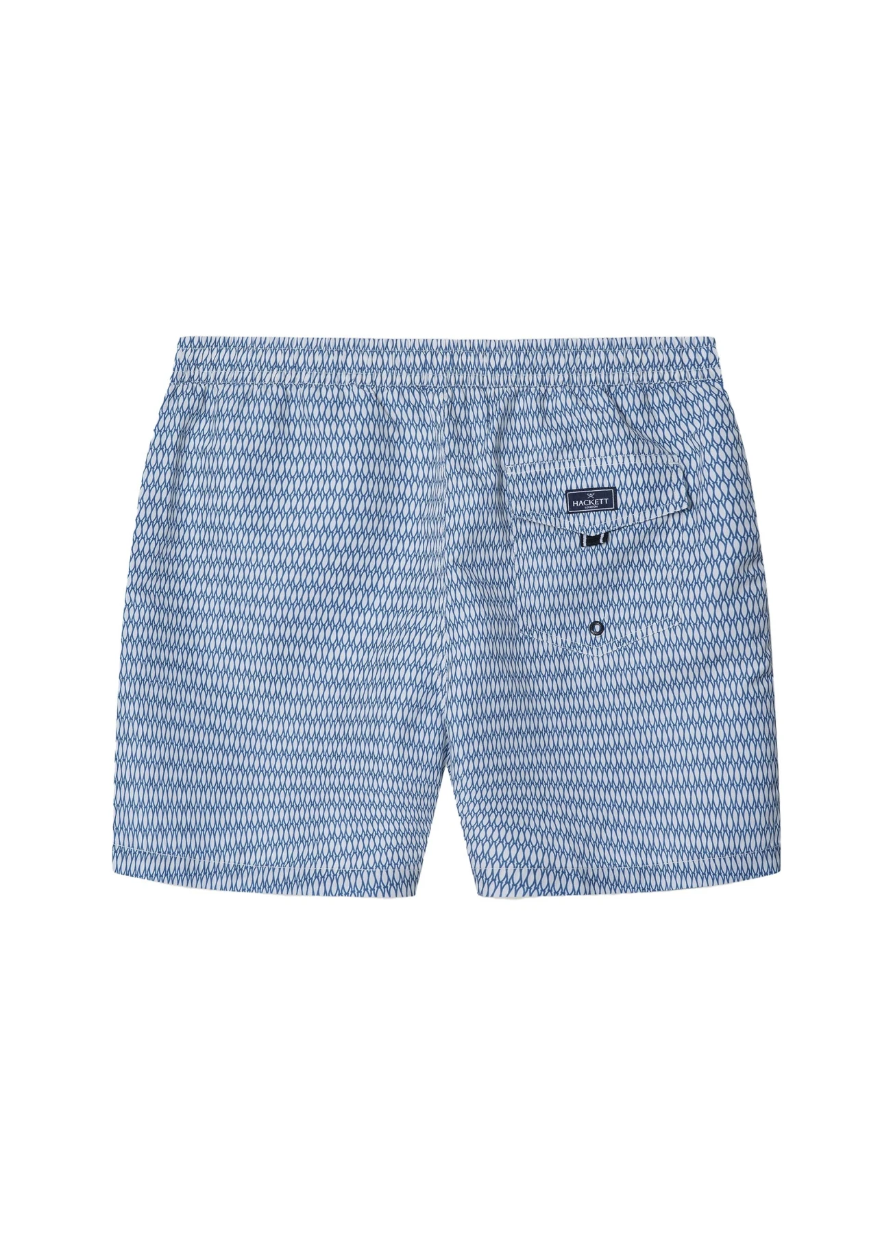 Line Fish Print Swim Trunks Gallery