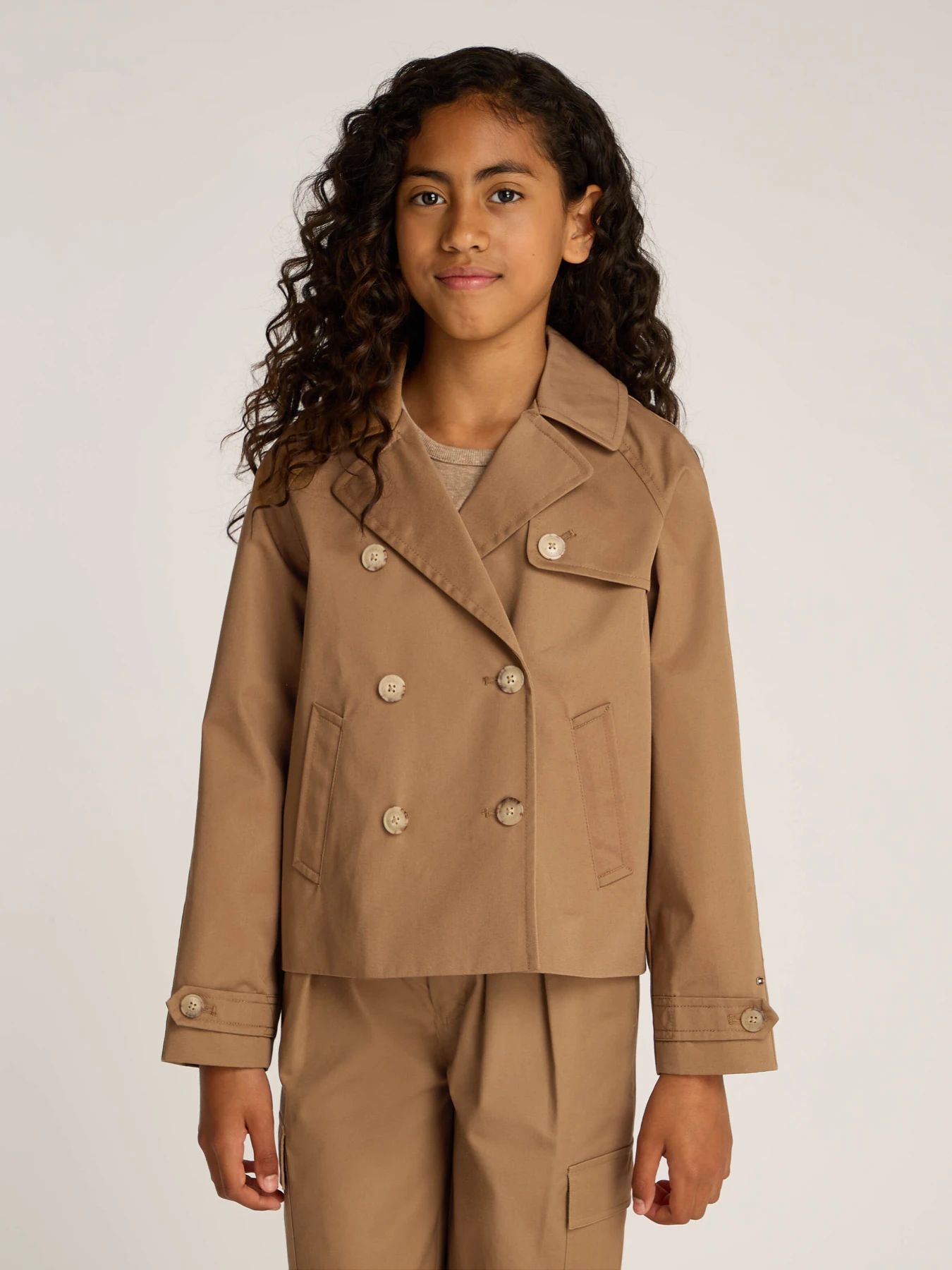 DOUBLE BREASTED SHORT COTTON JACKET Gallery