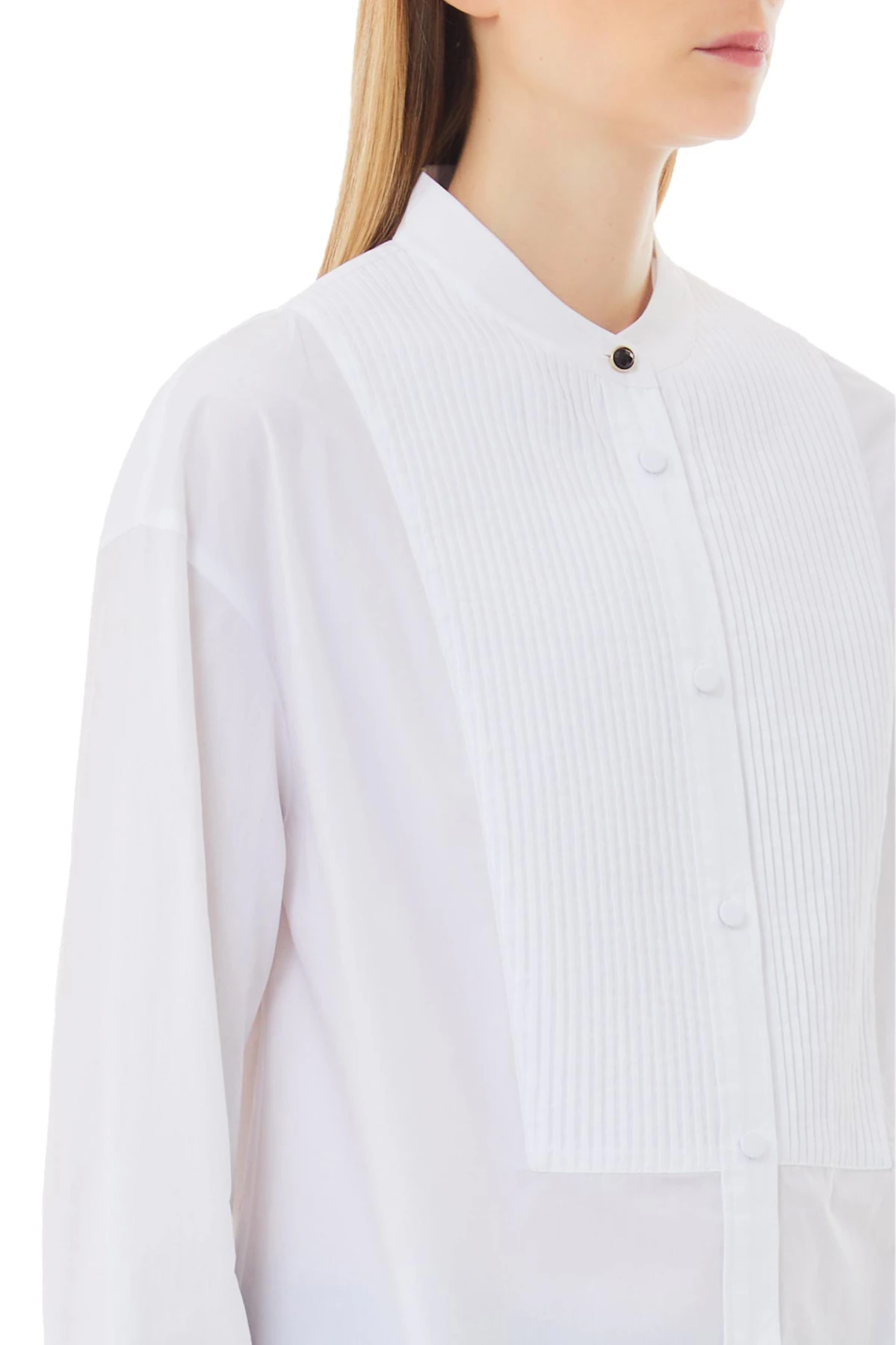 Long Sleeve Pintuck Blouse Gallery