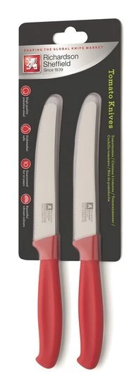 Set of 2 -  TOMATO KNIVES RED Gallery