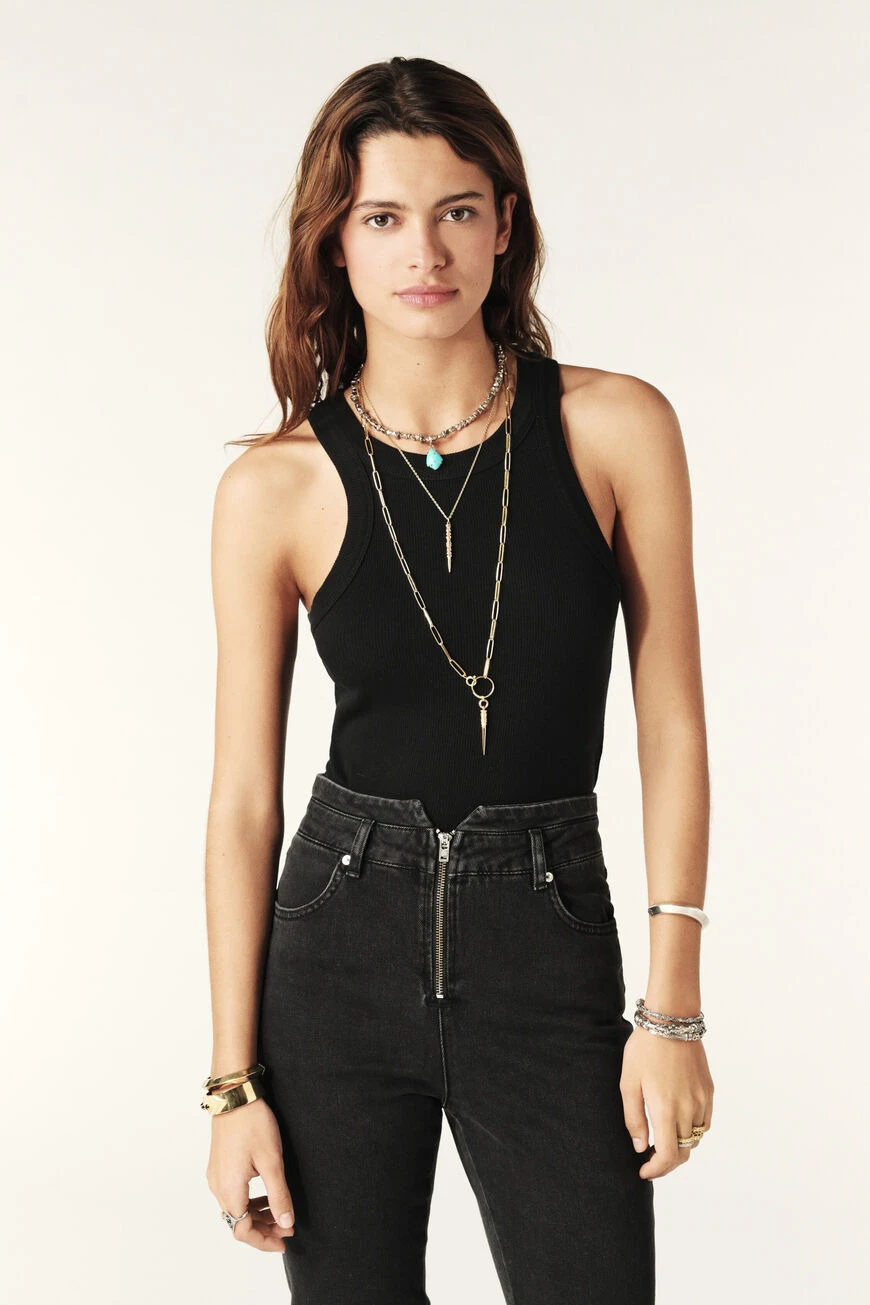 Ribbed Sleeveless Top Gallery