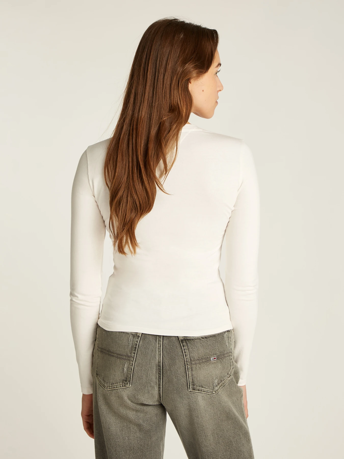  Slim Cotton Long Sleeve T-Shirt Gallery