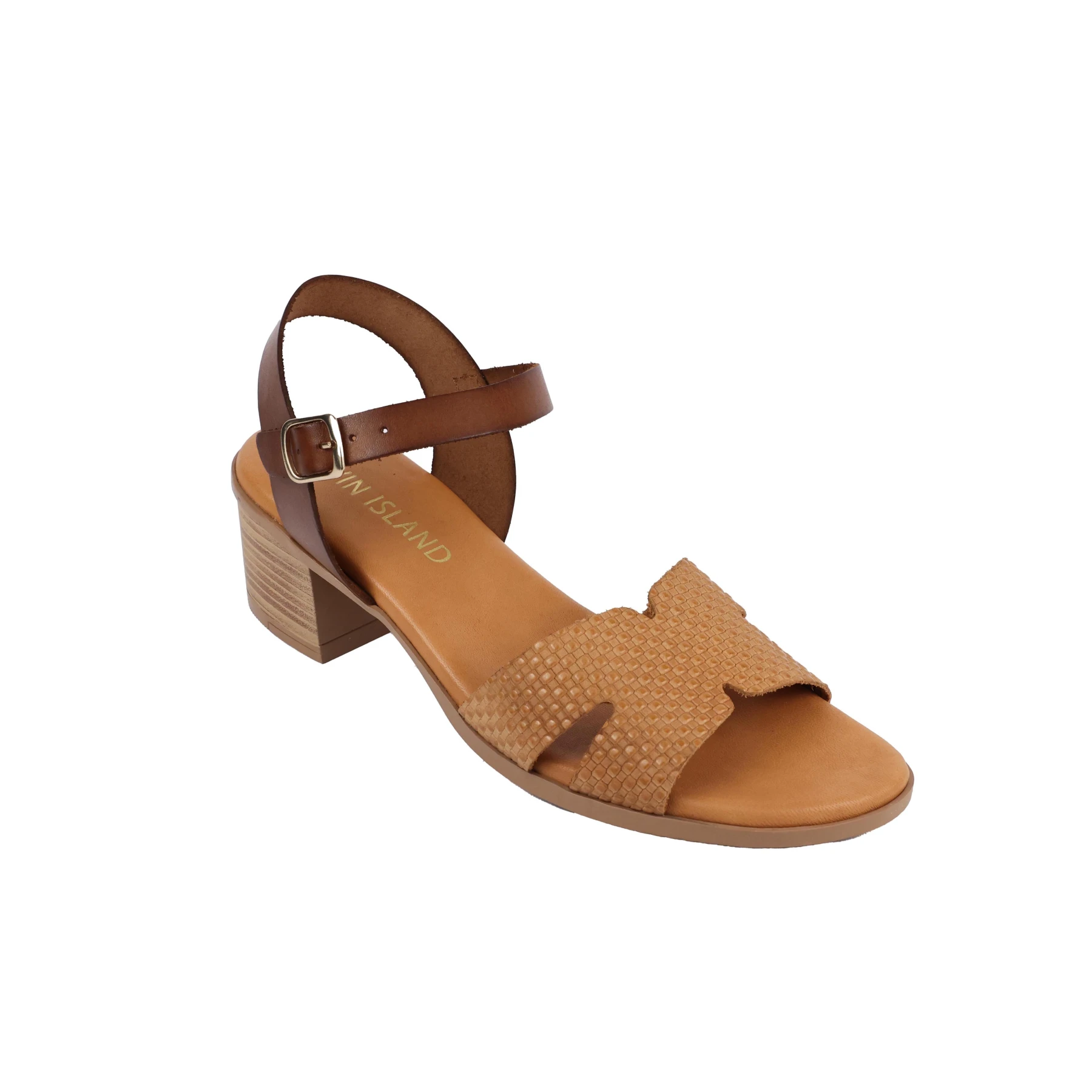 Textured Block Heel Sandal Gallery