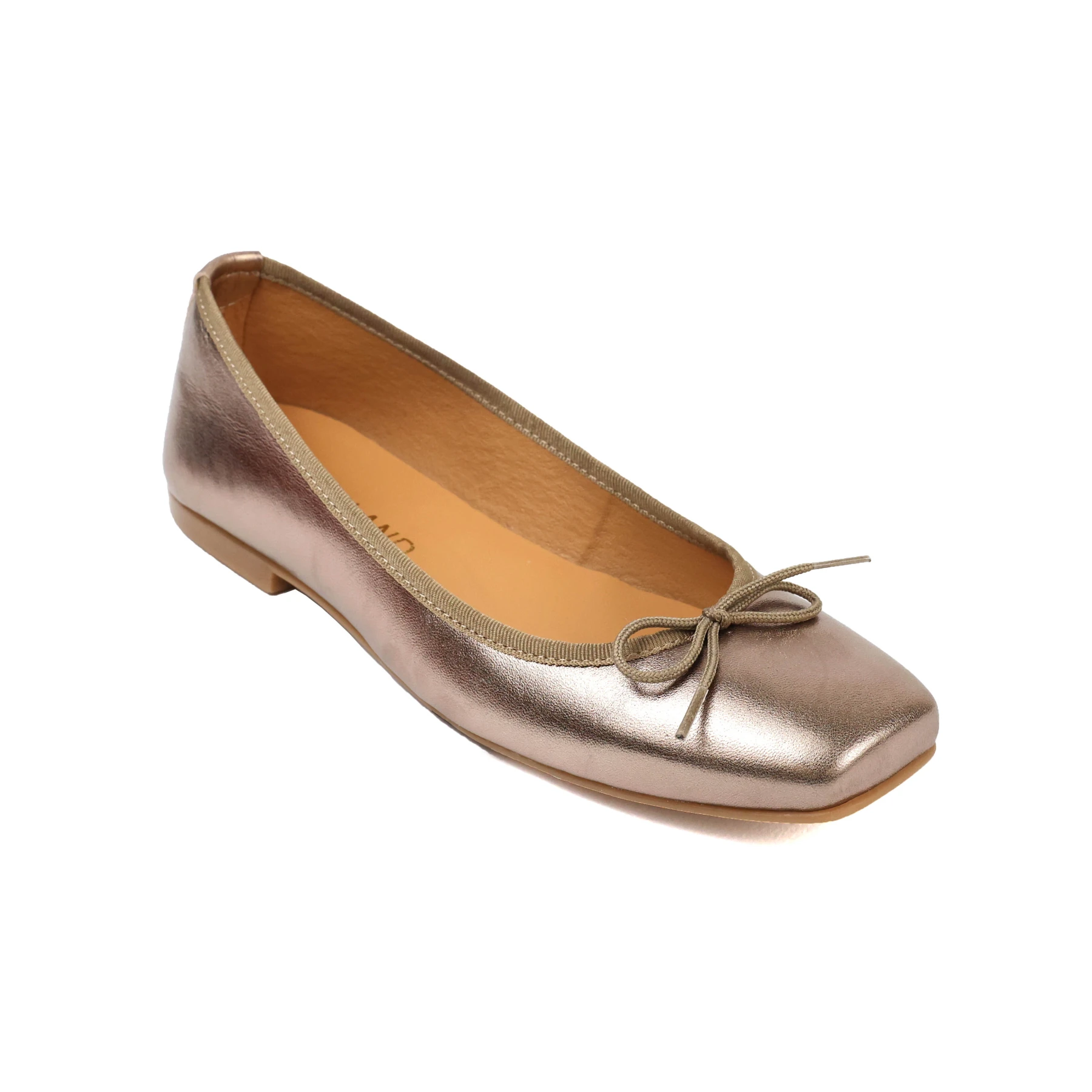 Metallic Classic Ballerinas with Bow Detail Gallery