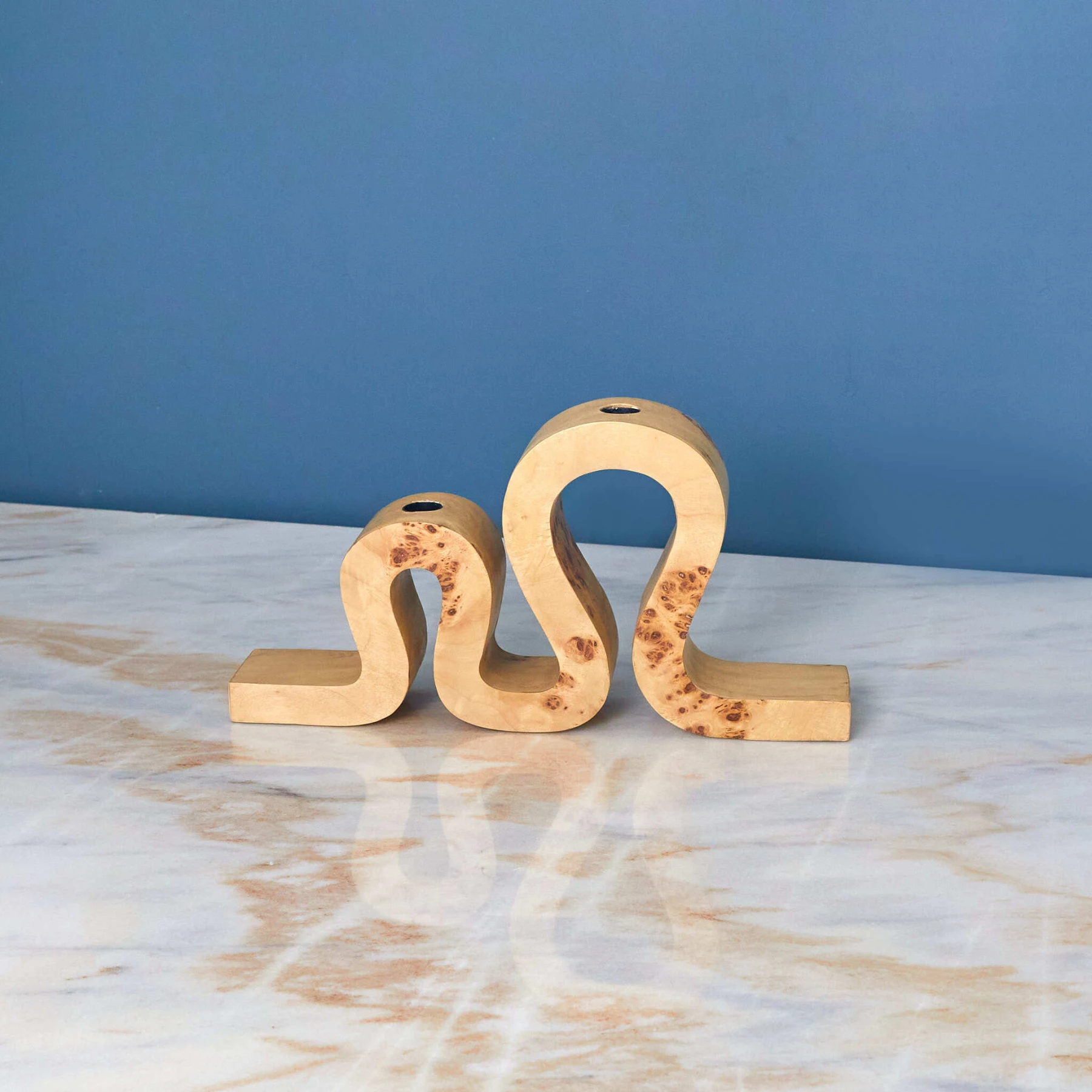 Uma Burl Wood Candle Holder 35.5 X 18 X 5.5Cm Gallery