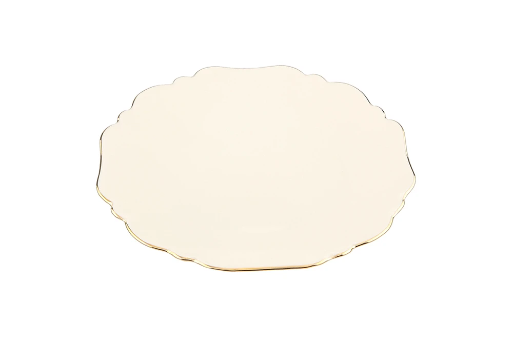  Tide Gold Banded Flat Plate 21cm Gallery