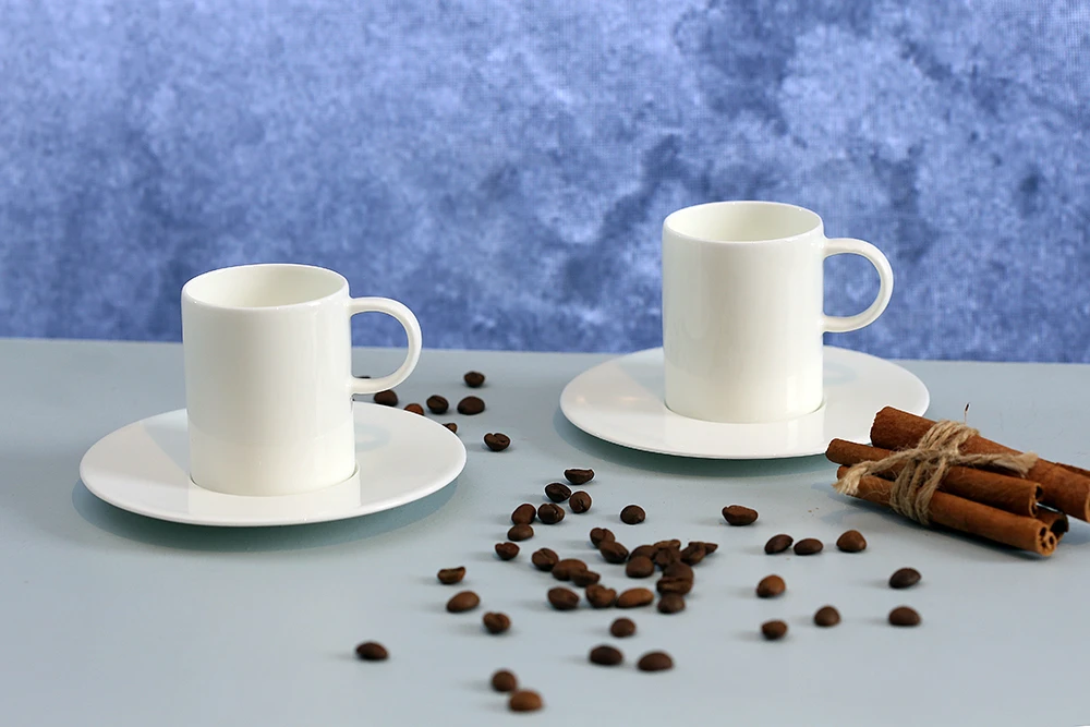  Halo Bone Porcelain Coffee Set 4 Pcs. Gallery