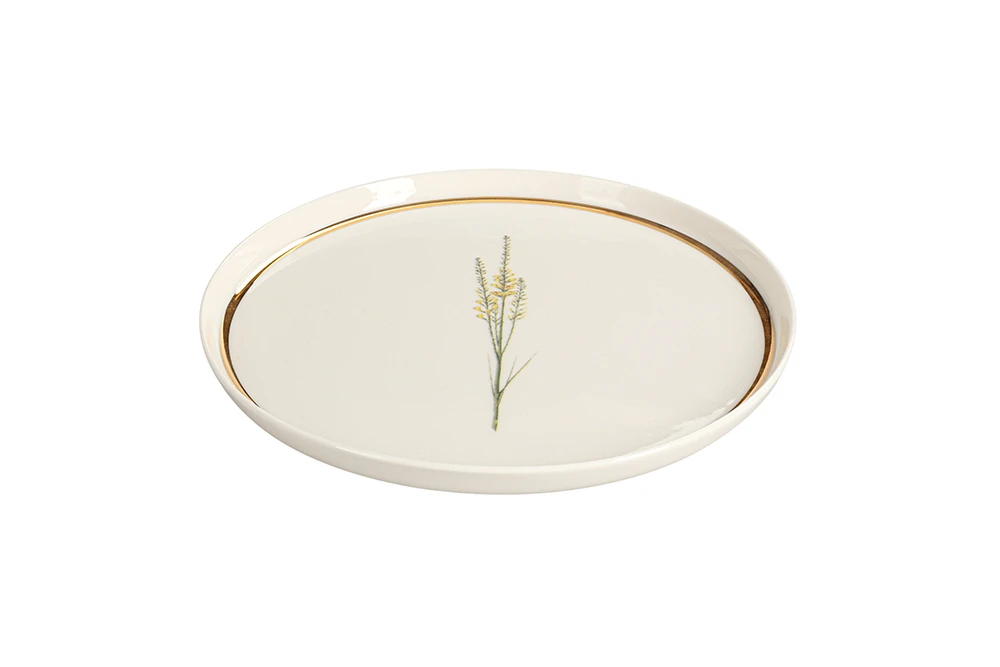  Botanical Design 2 Flat Plate 21cm Gallery