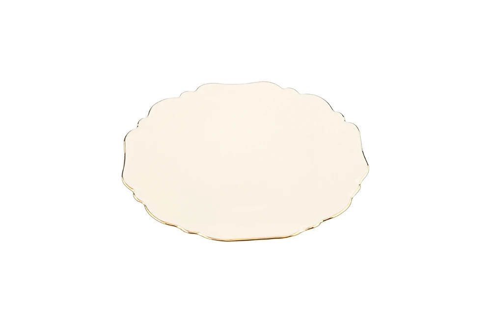  Tide Gold Banded Flat Plate 17cm Gallery