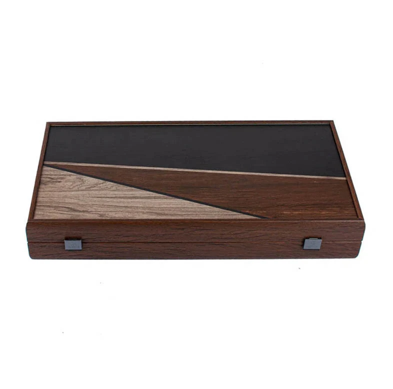 Wooden Backgammon printed-Minimalistic Wood Design 48x26cm Gallery