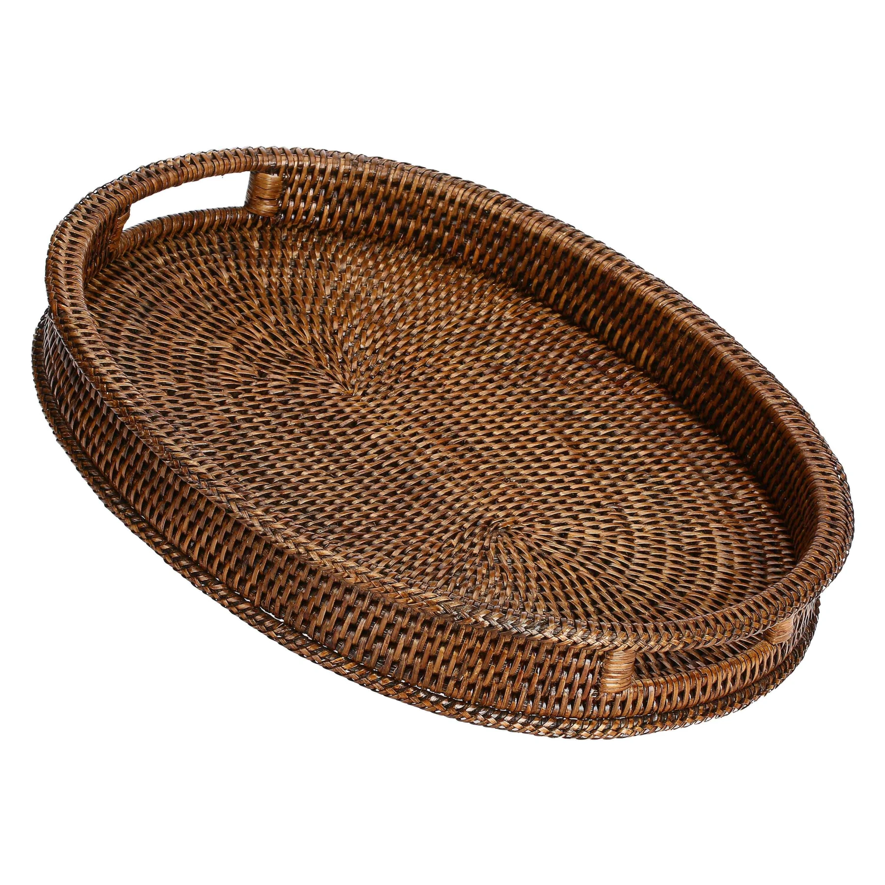BOTANIO OVAL TRAY 45X35X5CM BROWN Gallery