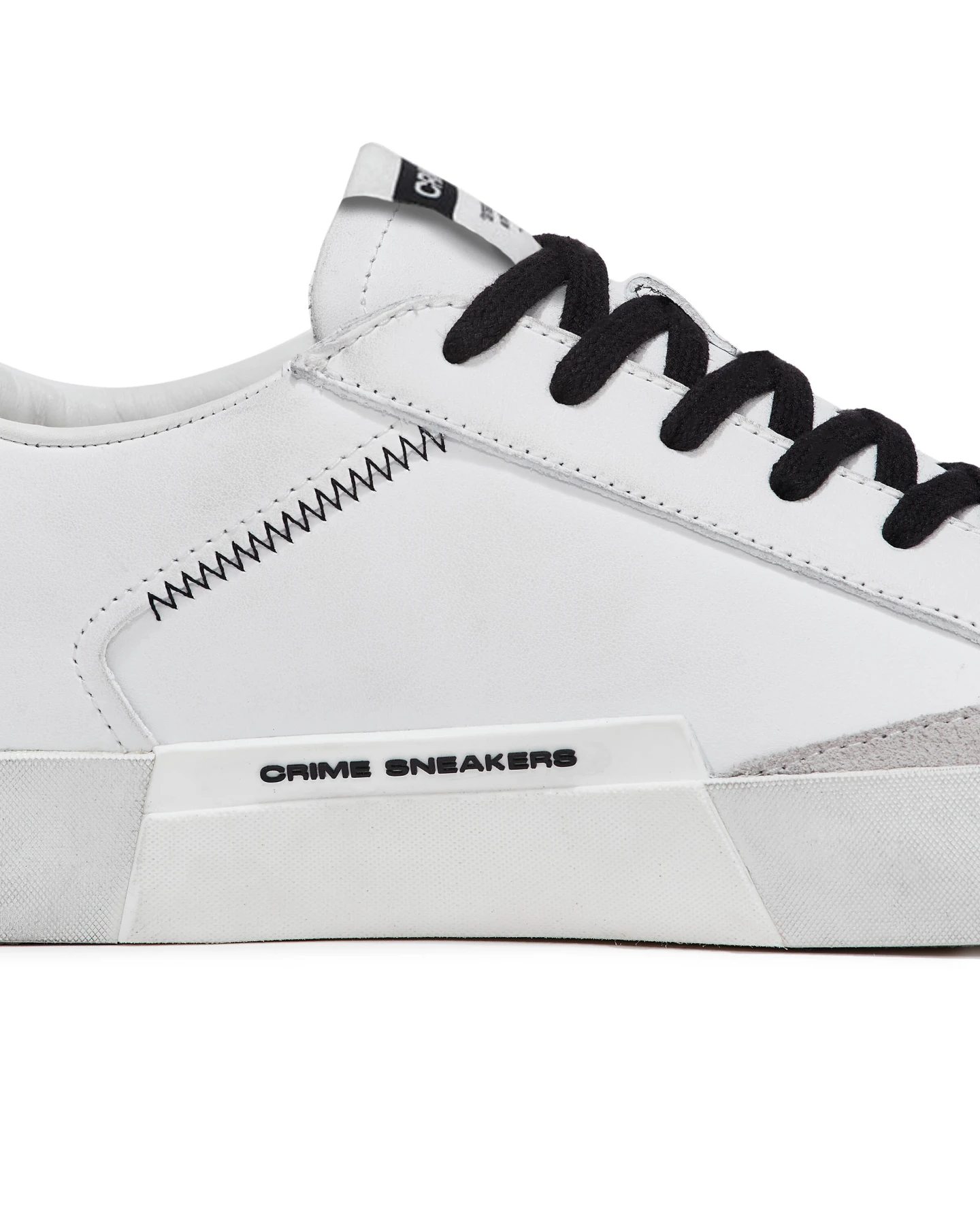 DISTRESSED WHITE-BLACK Sneakers Gallery