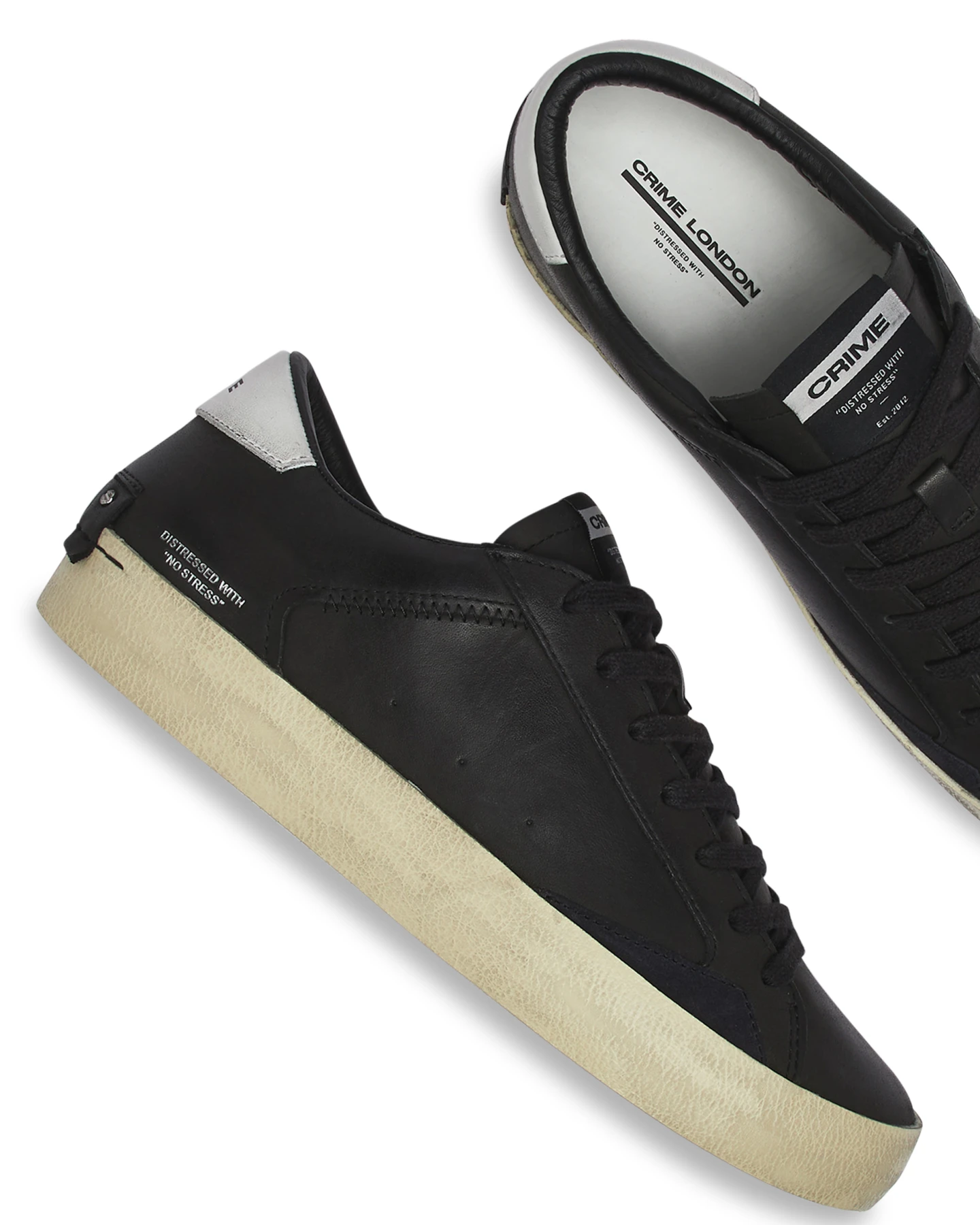 DISTRESSED JET BLACK Sneakers Gallery