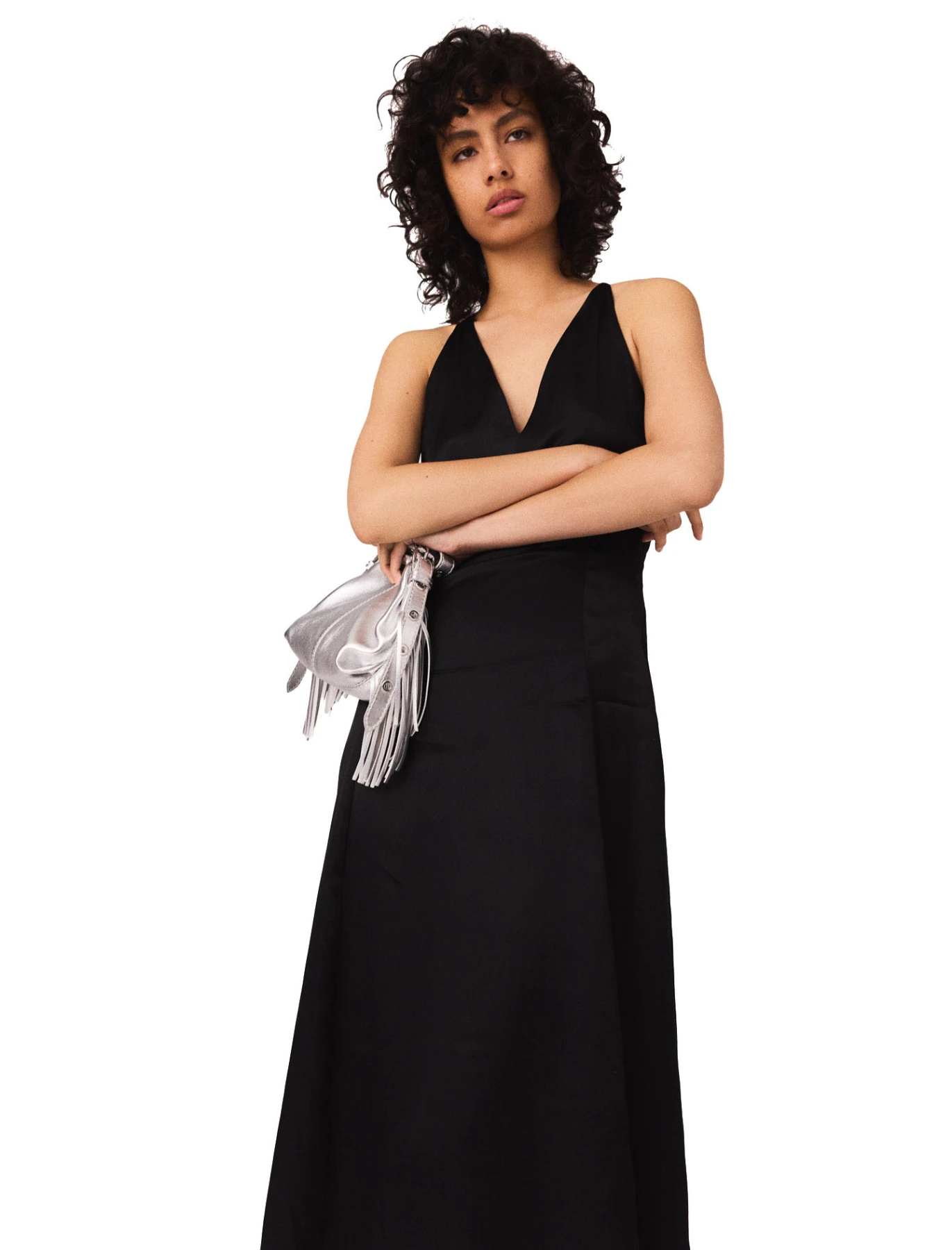 Flowy maxi dress with braided back Gallery