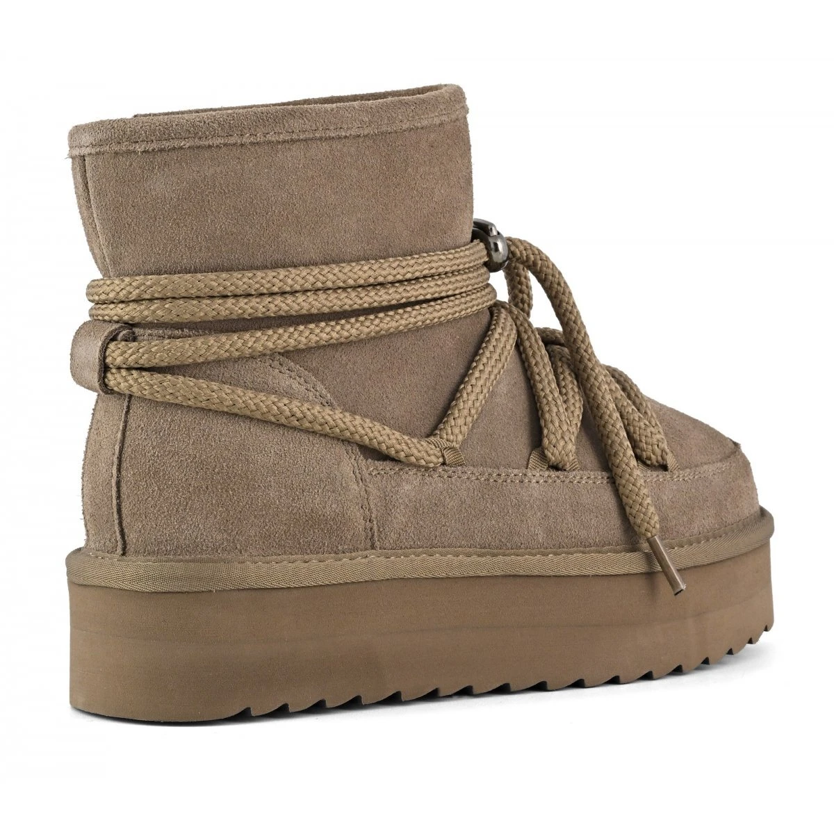 Platform Lace-Up Suede Boots Gallery