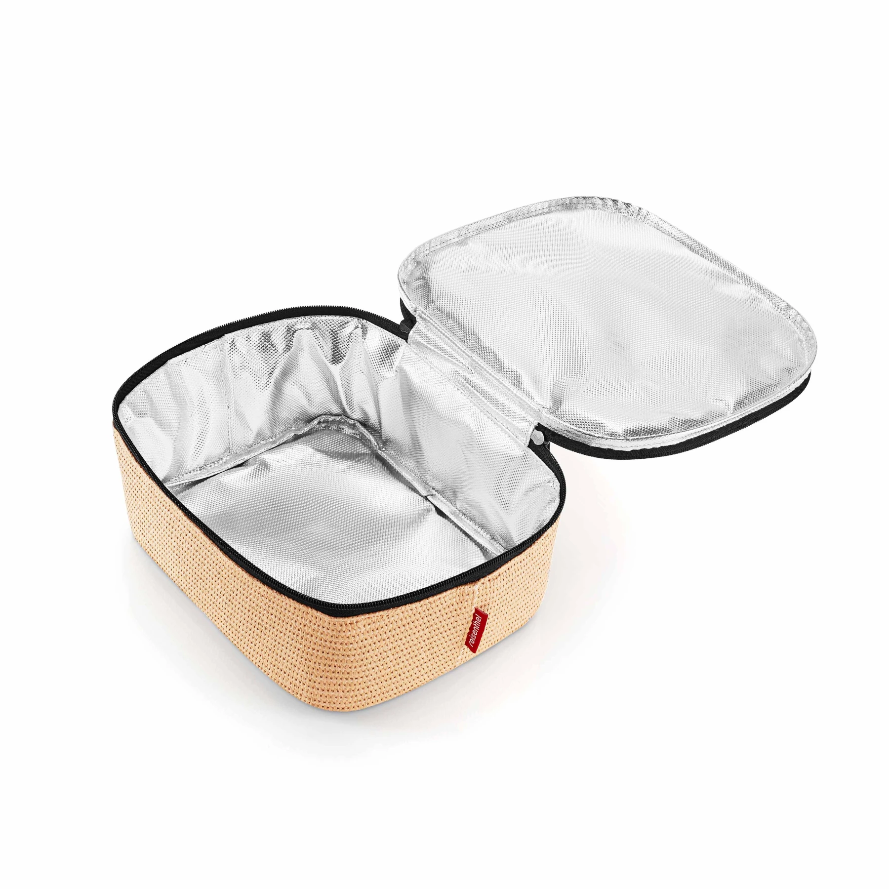 M pocket raffia coolerbag - black Gallery