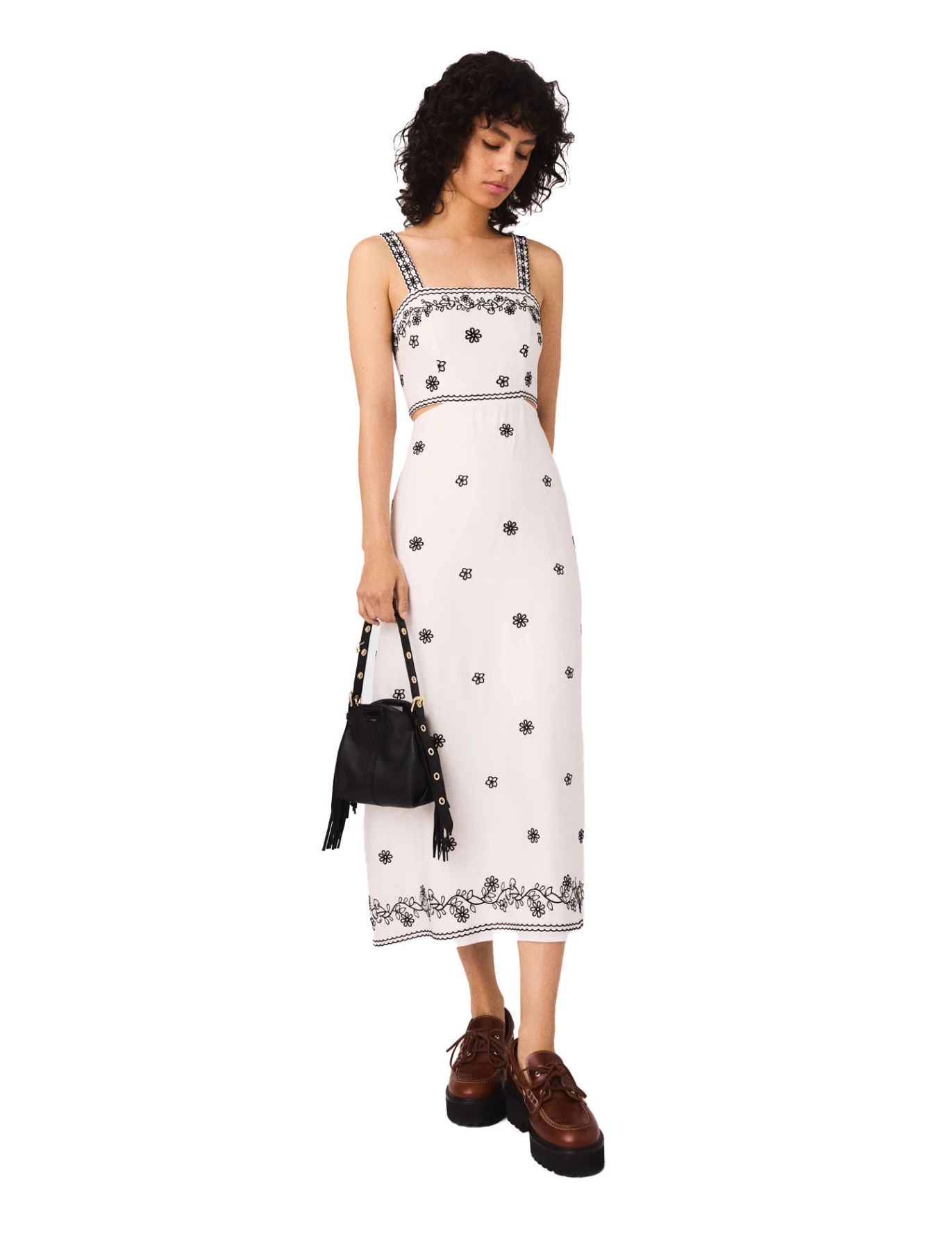 Embroidered cut-out maxi dress
 Gallery