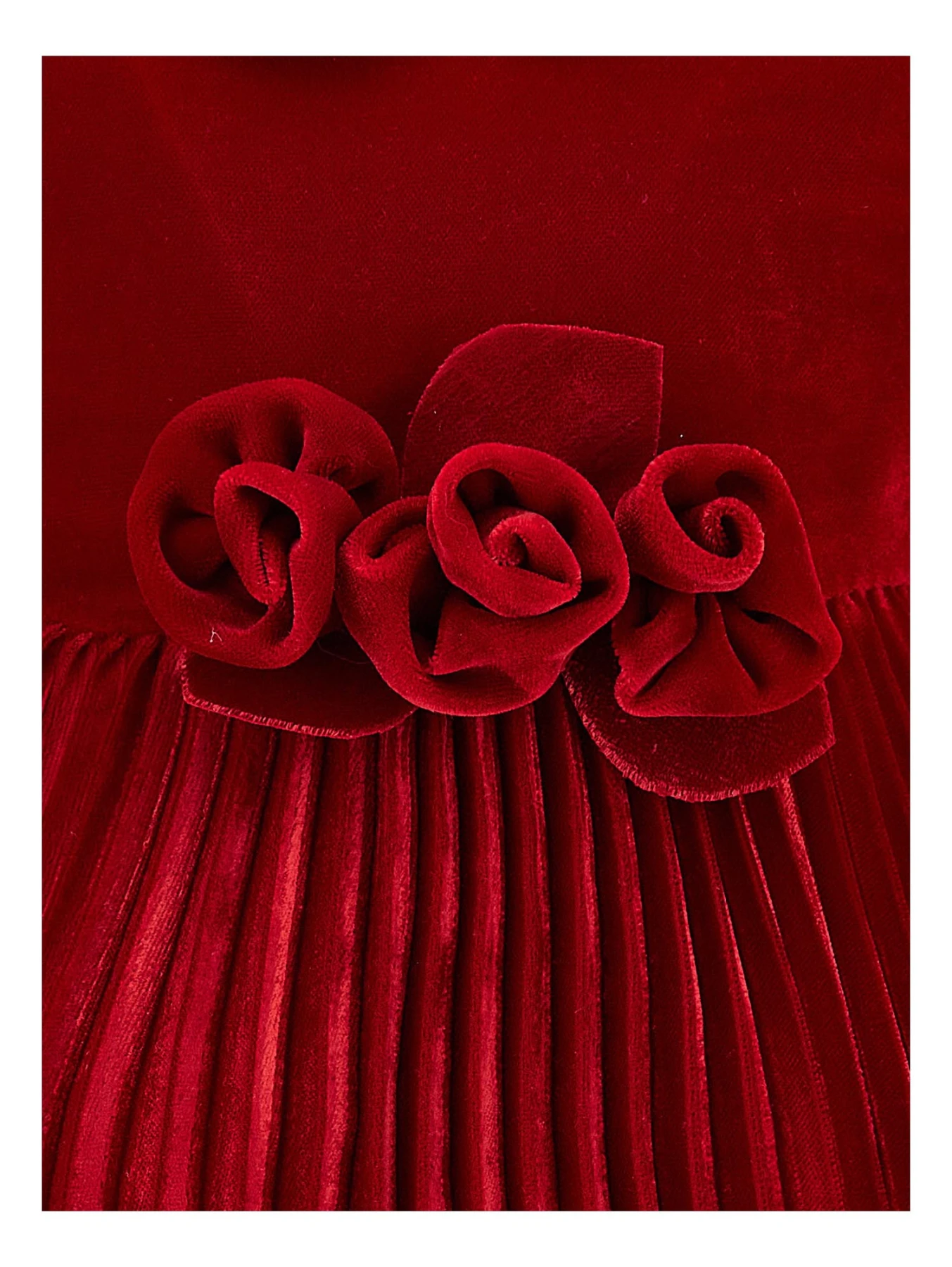 Short ruffled sleeves Velvet Dress Gallery