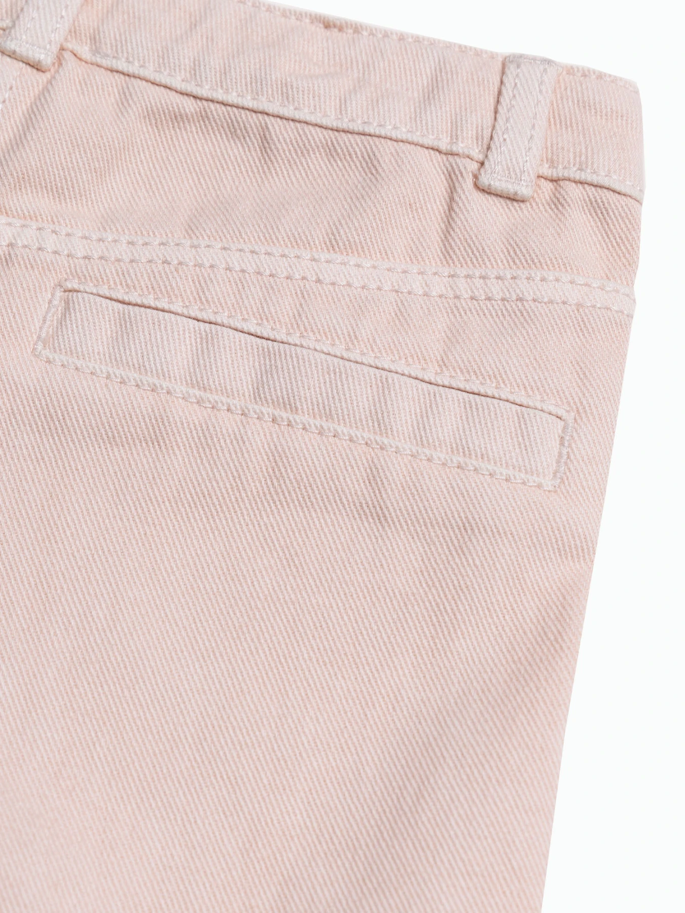 twill shorts with flower prints on pockets Gallery