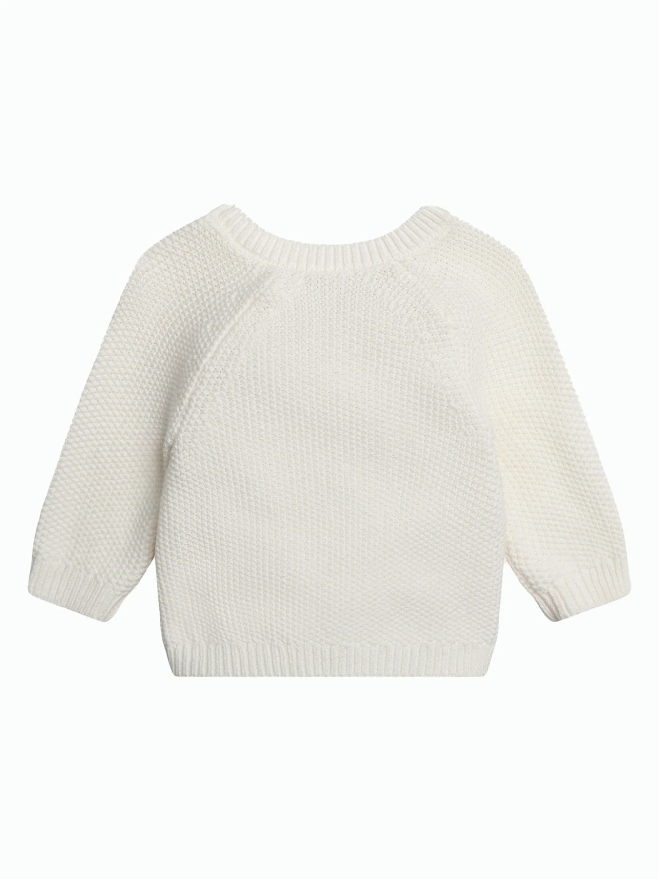 Knitted Baby Cardigan with Animal Face Appliqué Gallery