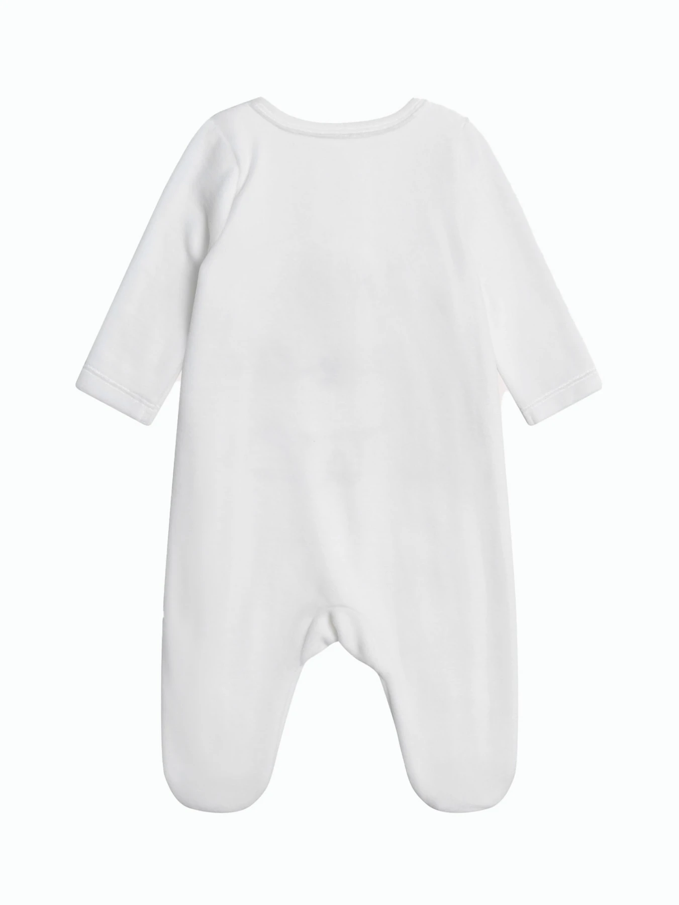 Embroidered Baby Sleepsuit with Fox Motif Gallery