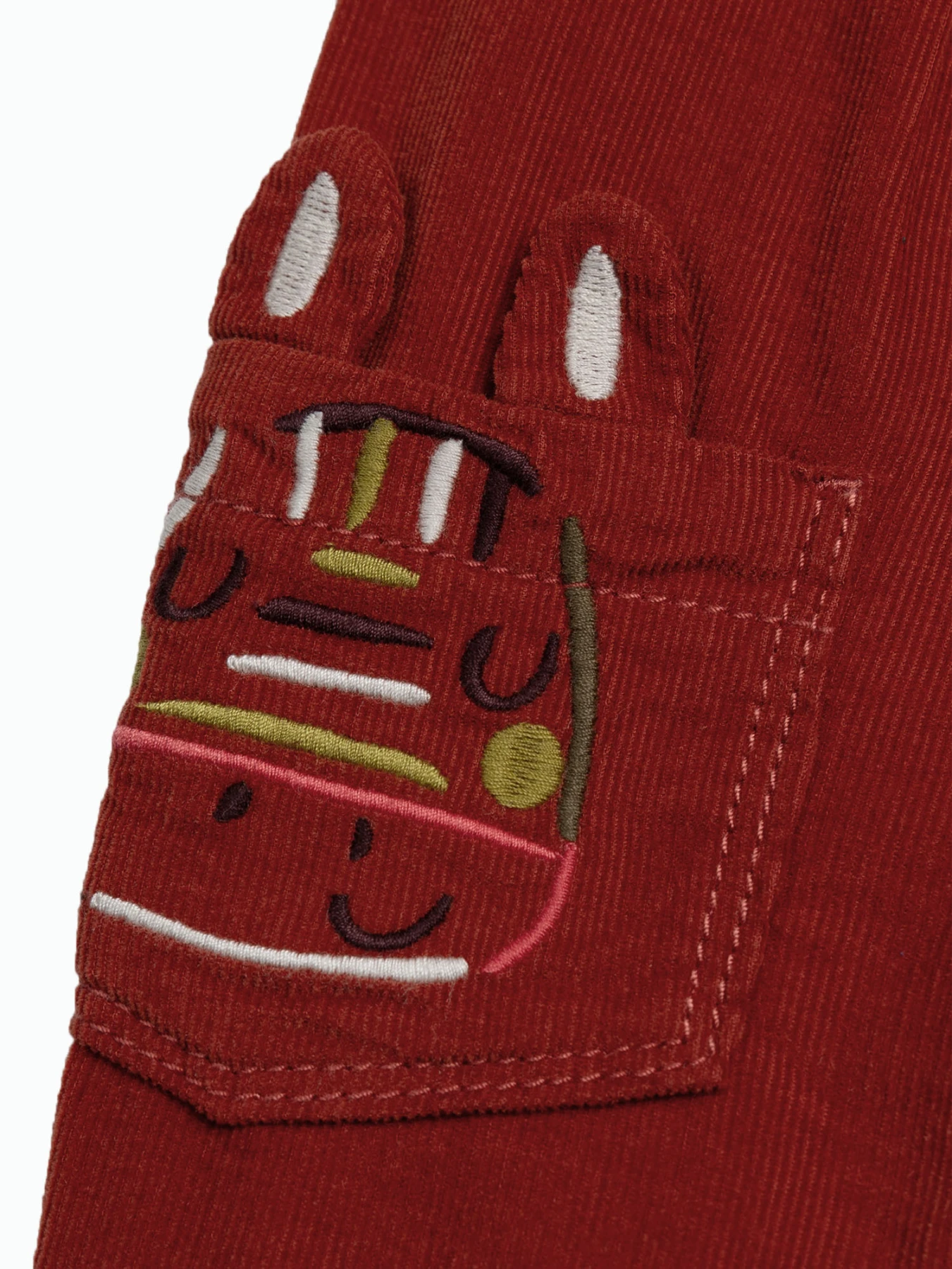 Corduroy Shorts with Elastic Waist and Pockets Gallery