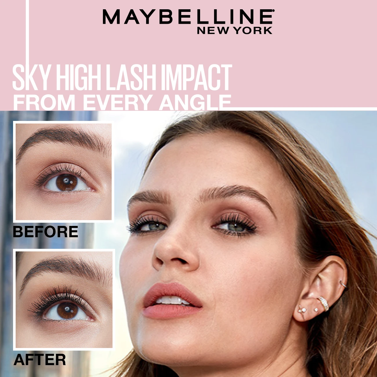 Maybelline New York Lash Sensational Sky High Mascara - Volumizing & Lengthening Black Gallery