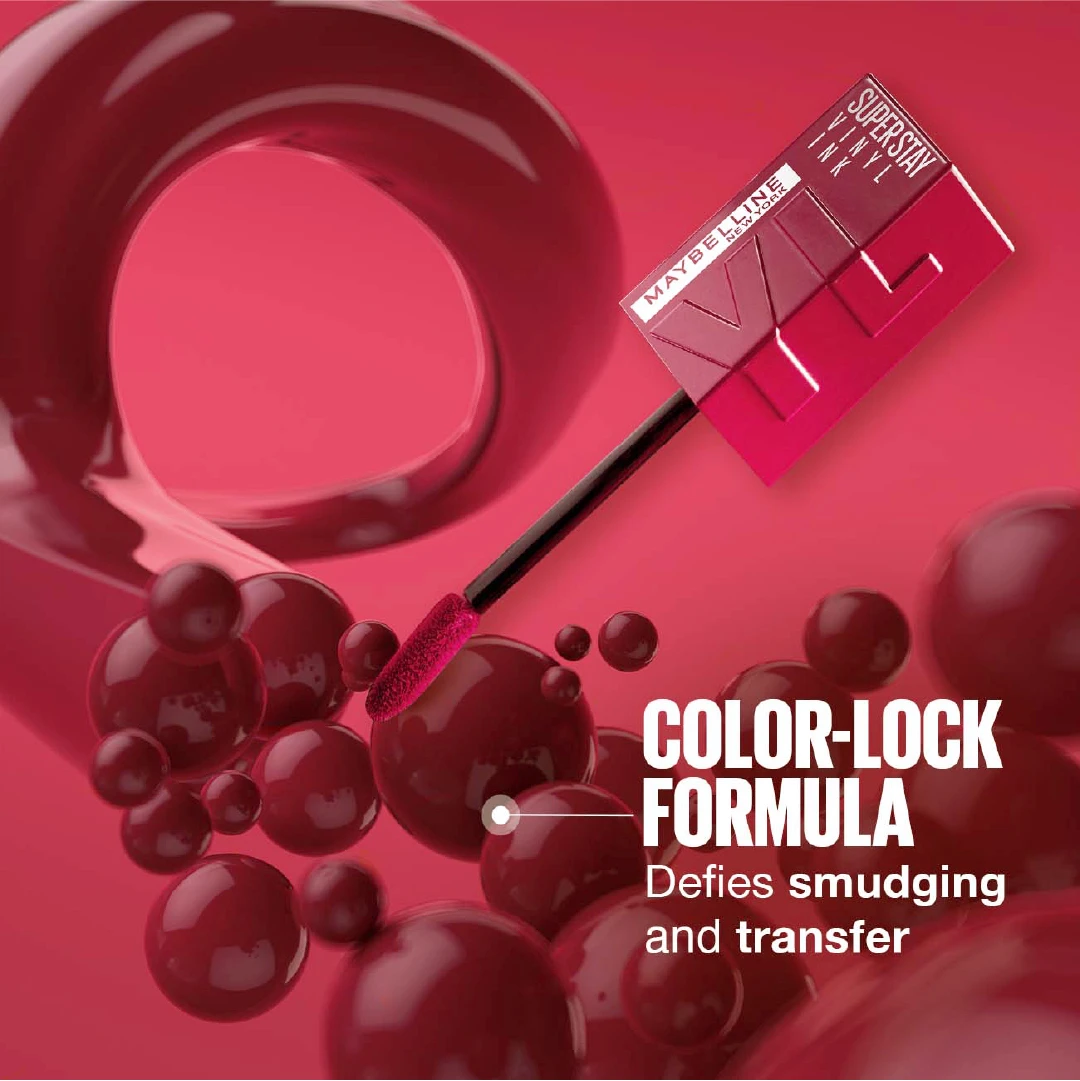 Maybelline New York Super Stay Vinyl Ink Long lasting 16 Hour Wear, No Budge, Instant Shine Lipstick Gallery