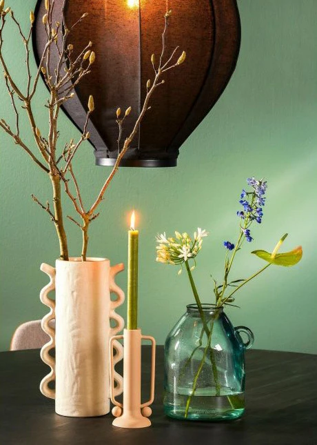 Dinner candle stearin d. green 6 pieces - h25xd2,2cm Gallery