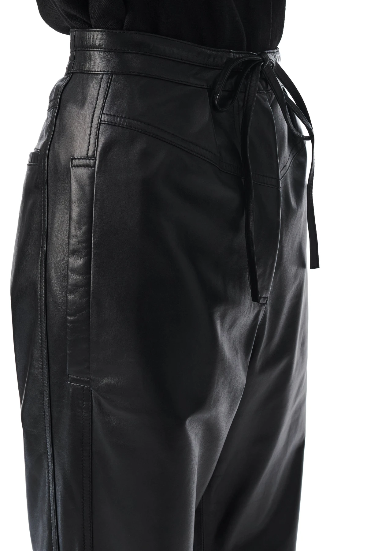 LEATHER JOGGING PANTS Gallery