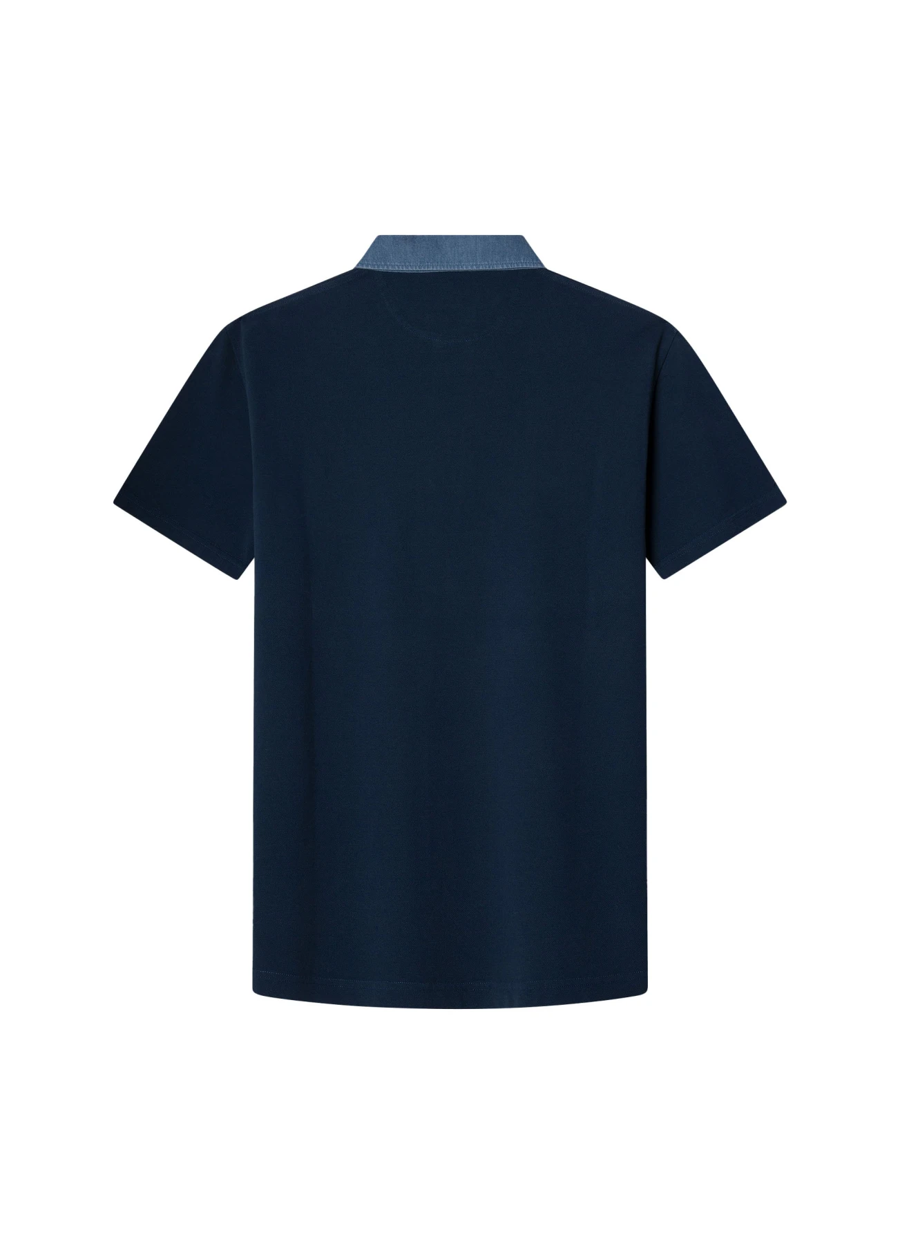 Classic Fit Short Sleeve Denim Collar Polo Gallery