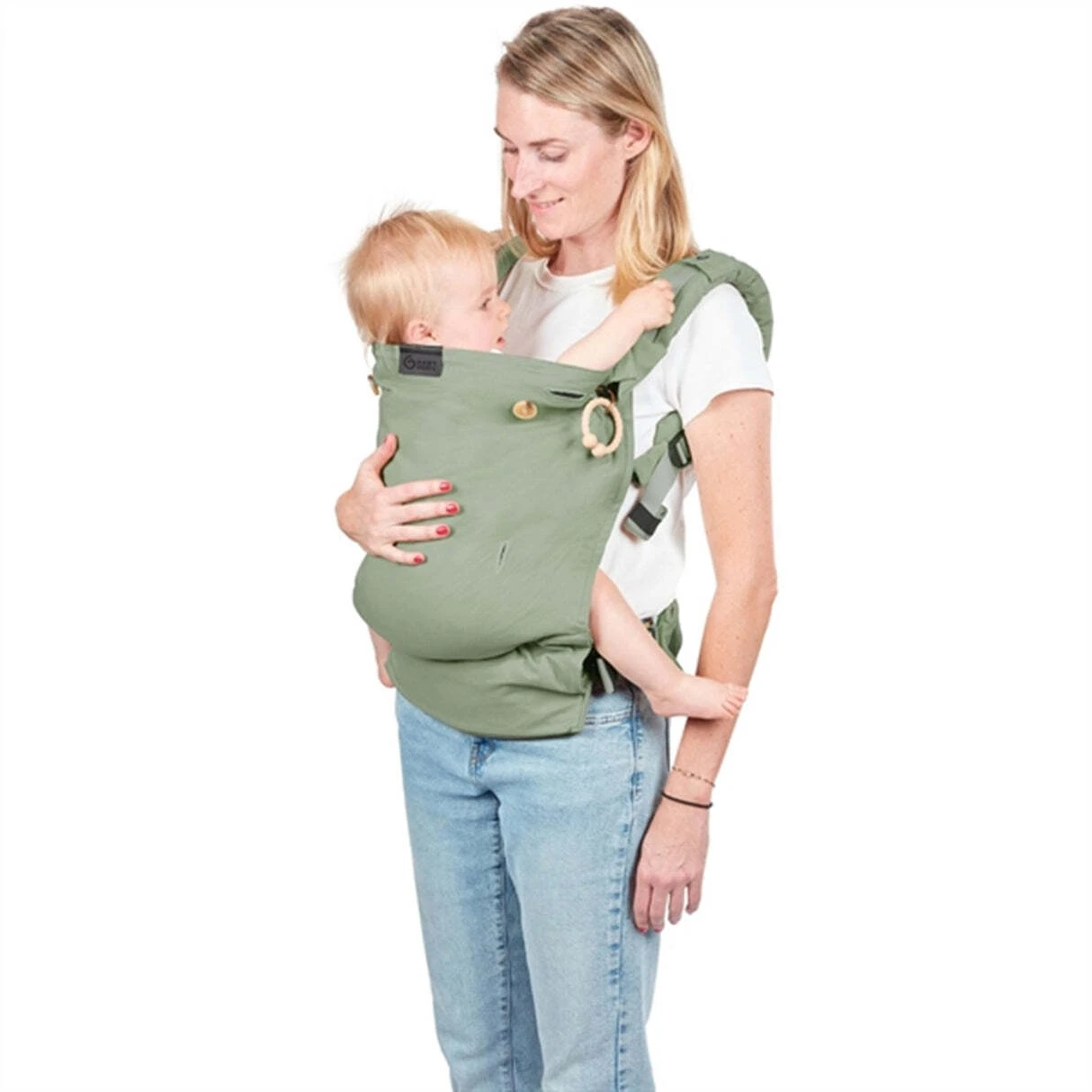 Moov & Boost 2-in-1 Newborn Baby Carrier and Booster Seat - Sage Gallery