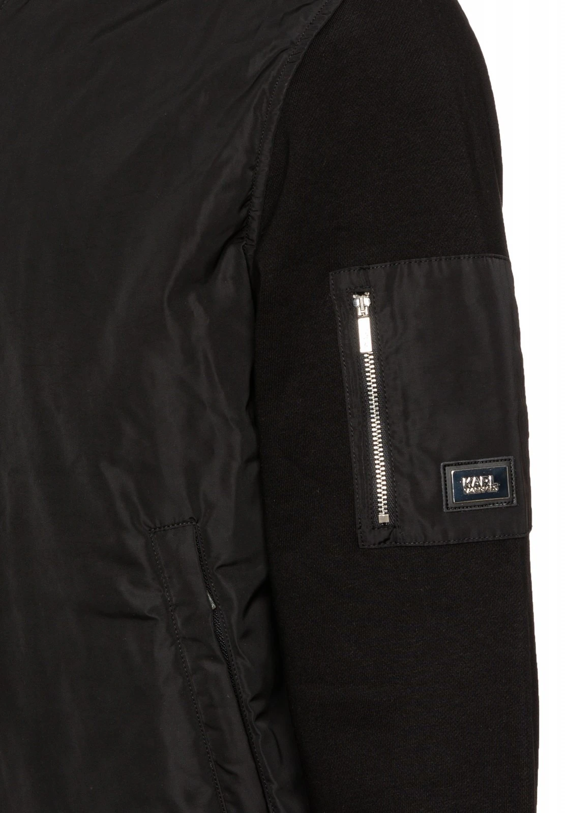 mixed-material bomber jacket Gallery